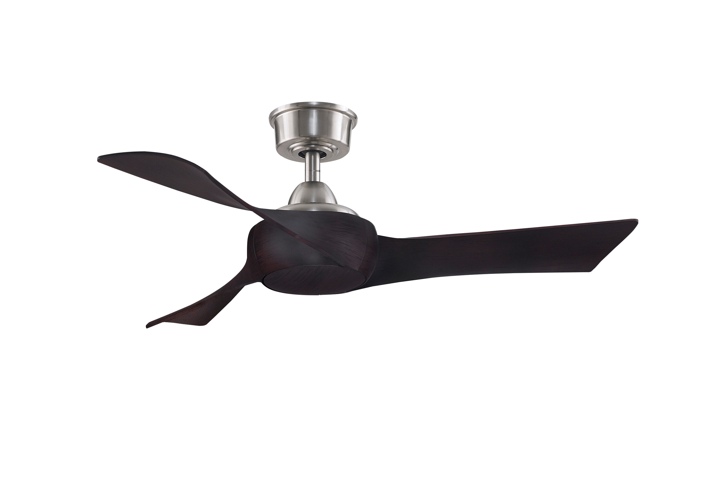 Fanimation TriAire Custom 48-in Matte Greige with Weathered Wood Blades Color-changing Integrated LED Indoor/Outdoor Smart Propeller Ceiling Fan with Light and Remote (3-Blade) FPD8514GRW-48WEW-LK Sansujyuku sansujyuku.com