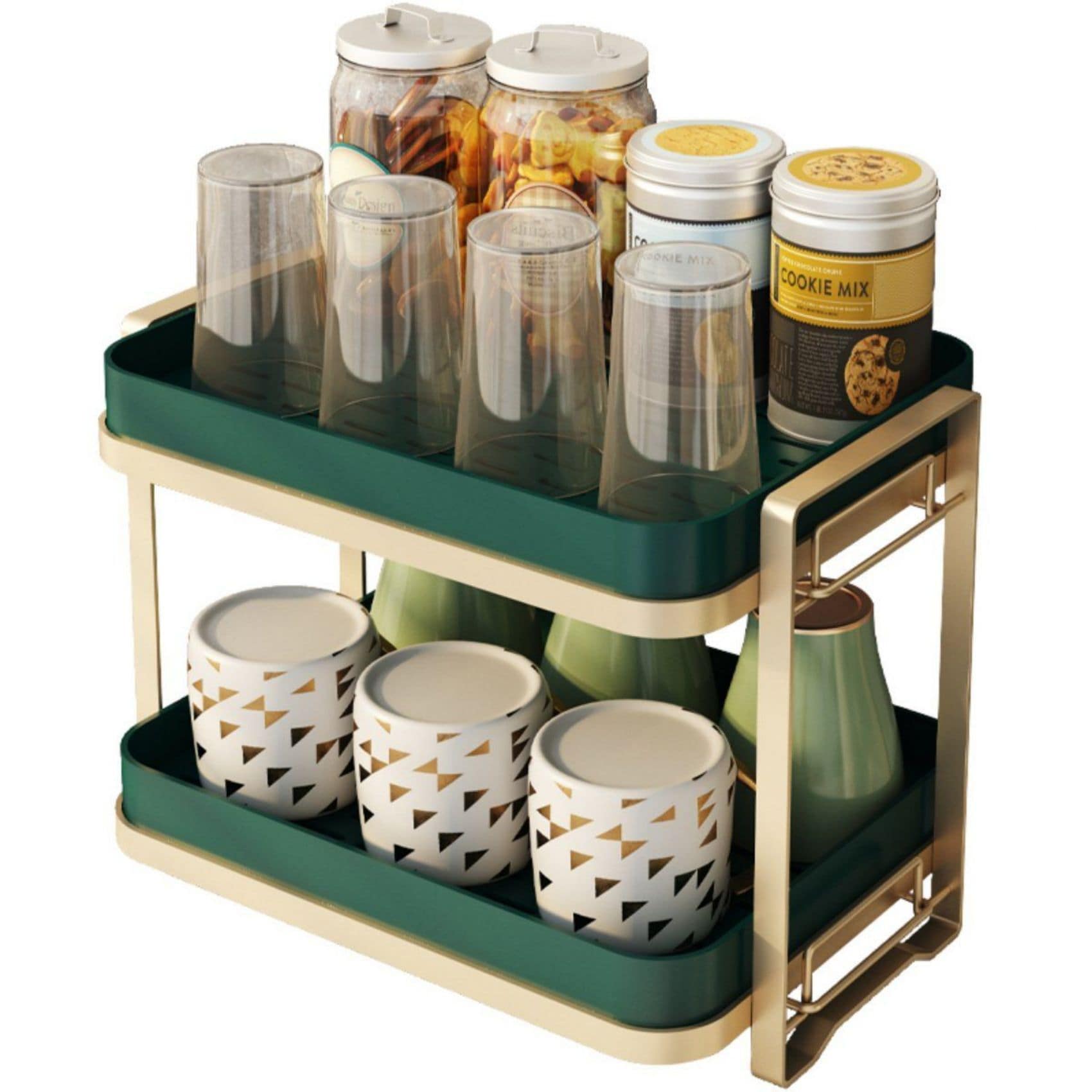 Kitchen Details 10-in W x 12.99-in L x 4.17-in H Plastic Dish Rack and Drip  Tray in the Dish Racks & Trays department at