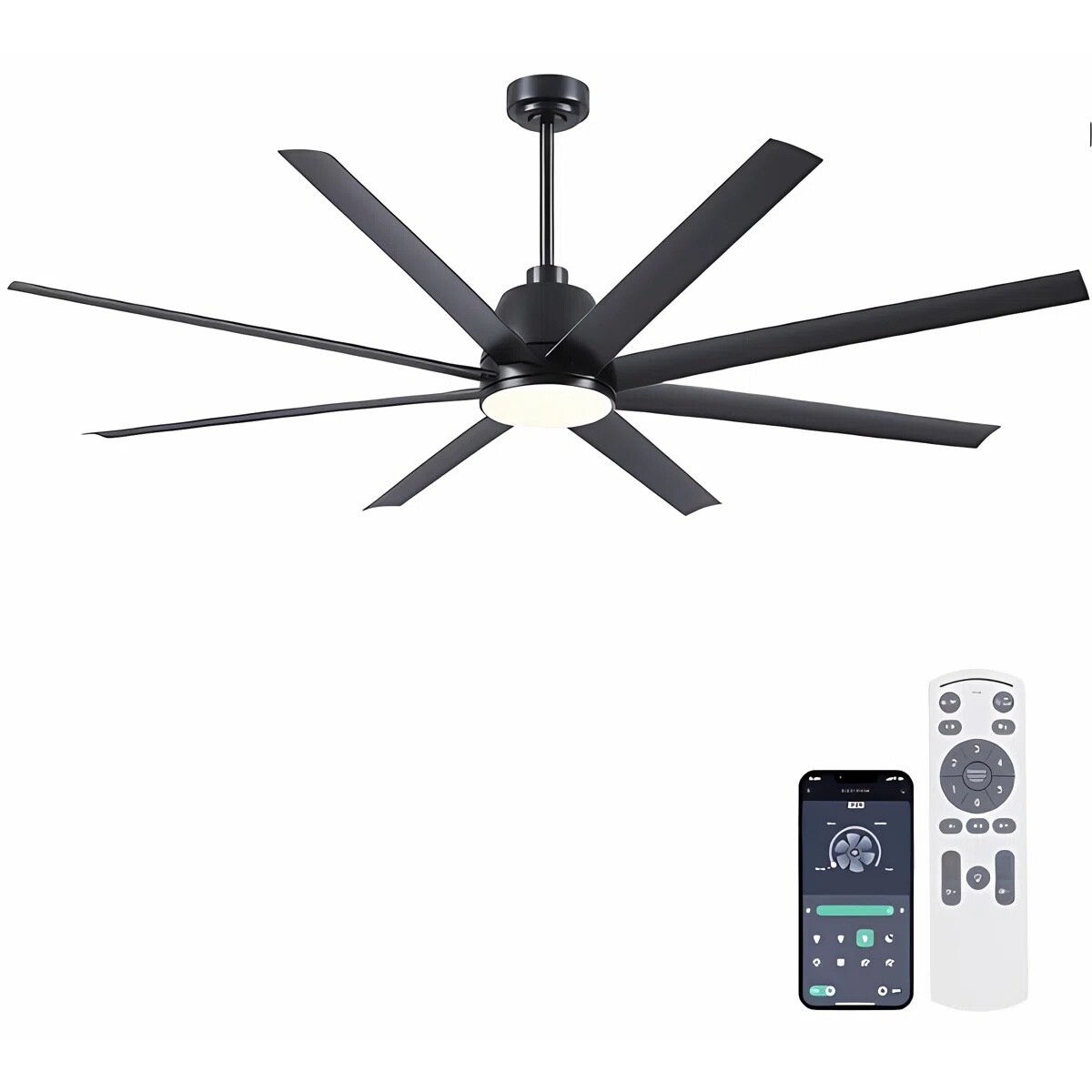 Kviflon LS8223-72BK Ceiling-Fans - View #4