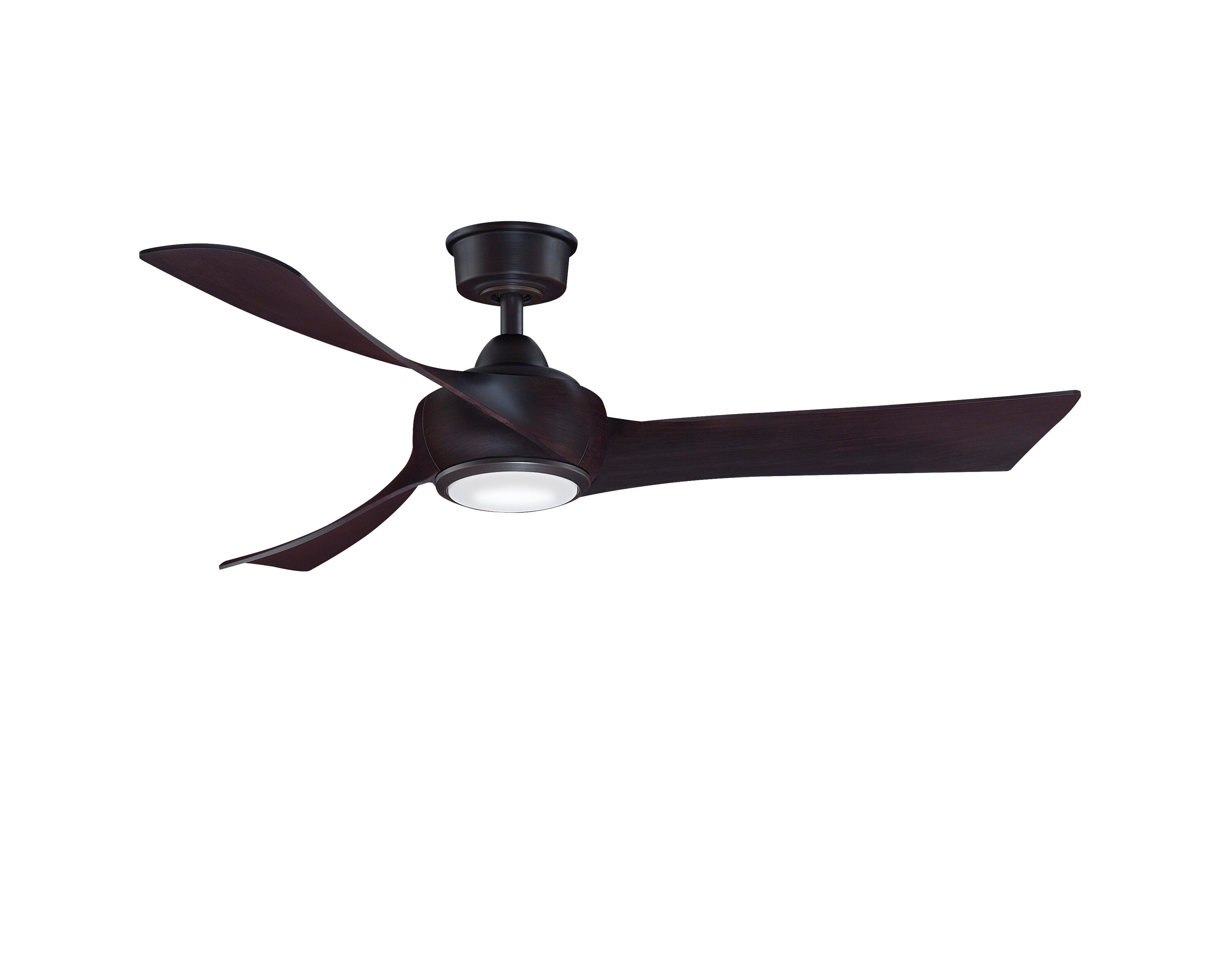 Hinkley Marin 60-in Matte black Integrated LED Indoor/Outdoor Smart Ceiling Fan with Light and Remote (3-Blade) 903160FMB-LDD Sansujyuku sansujyuku.com