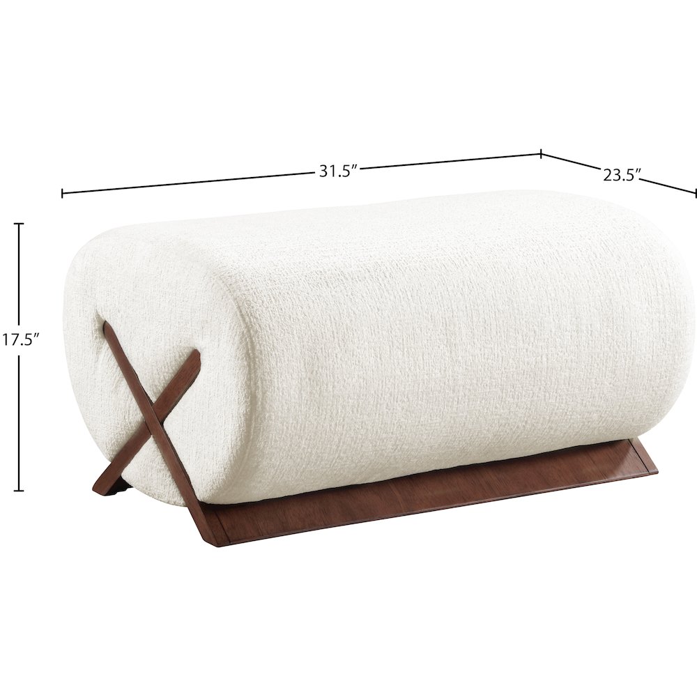 Meridian 33073CREAM-OTT Indoor-Ottomans - View #5