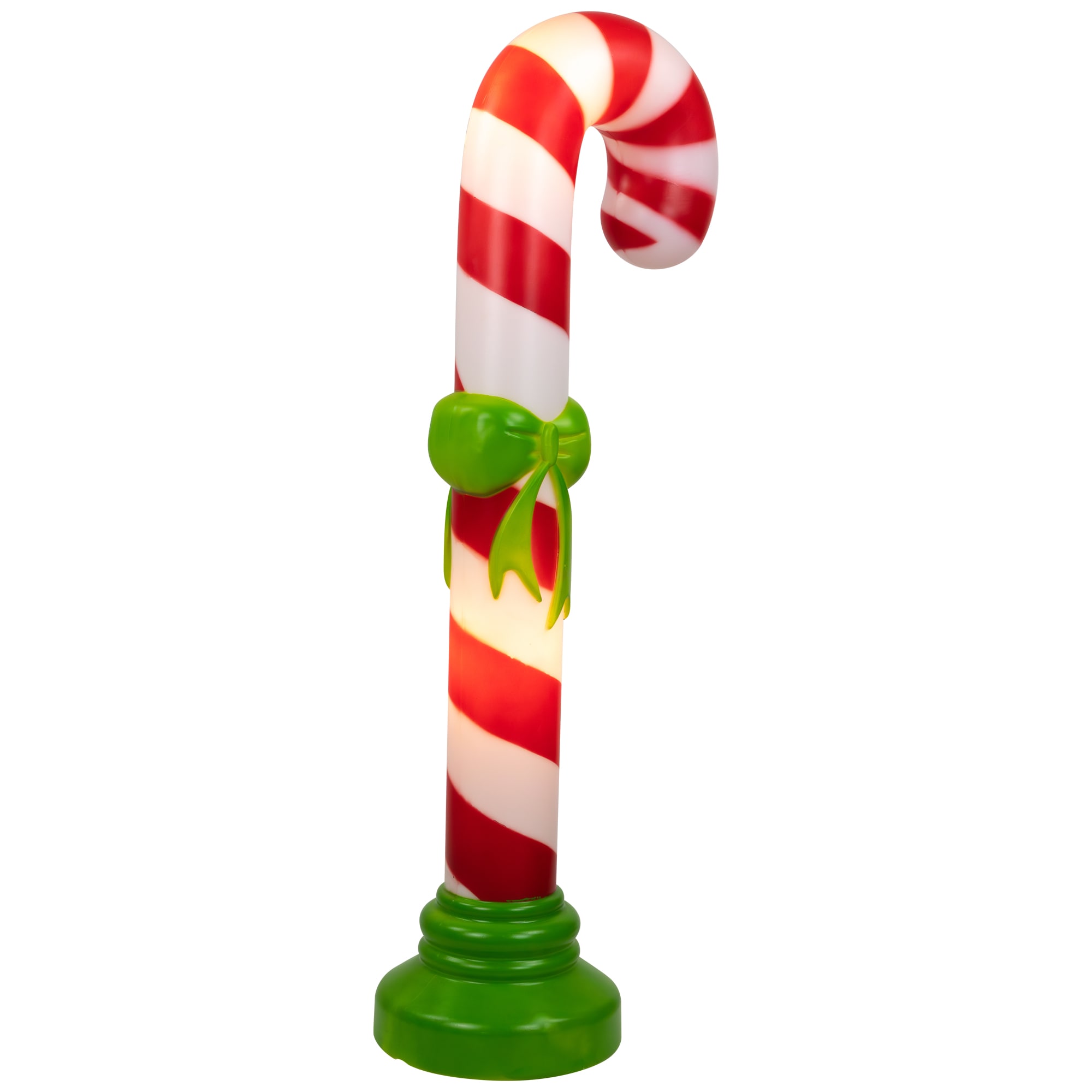 Northlight 35735061 42-in Freestanding Candy cane Yard decoration with Clear Incandescent Lights