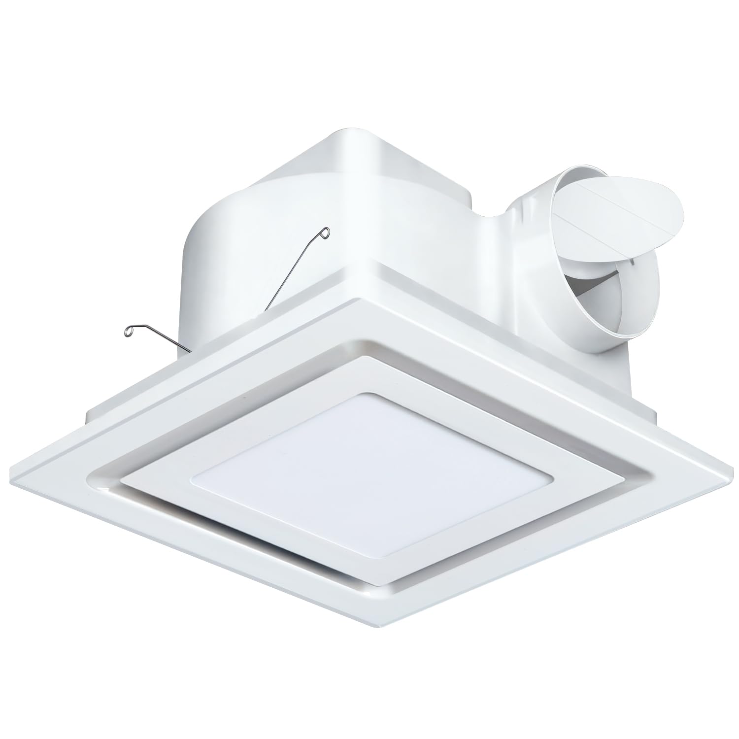 Oyezvary -  10 Inch Bathroom Exhaust Fan with LED Light Ultra Quiet 110 CFM 1 Sone Ceiling Mount ...