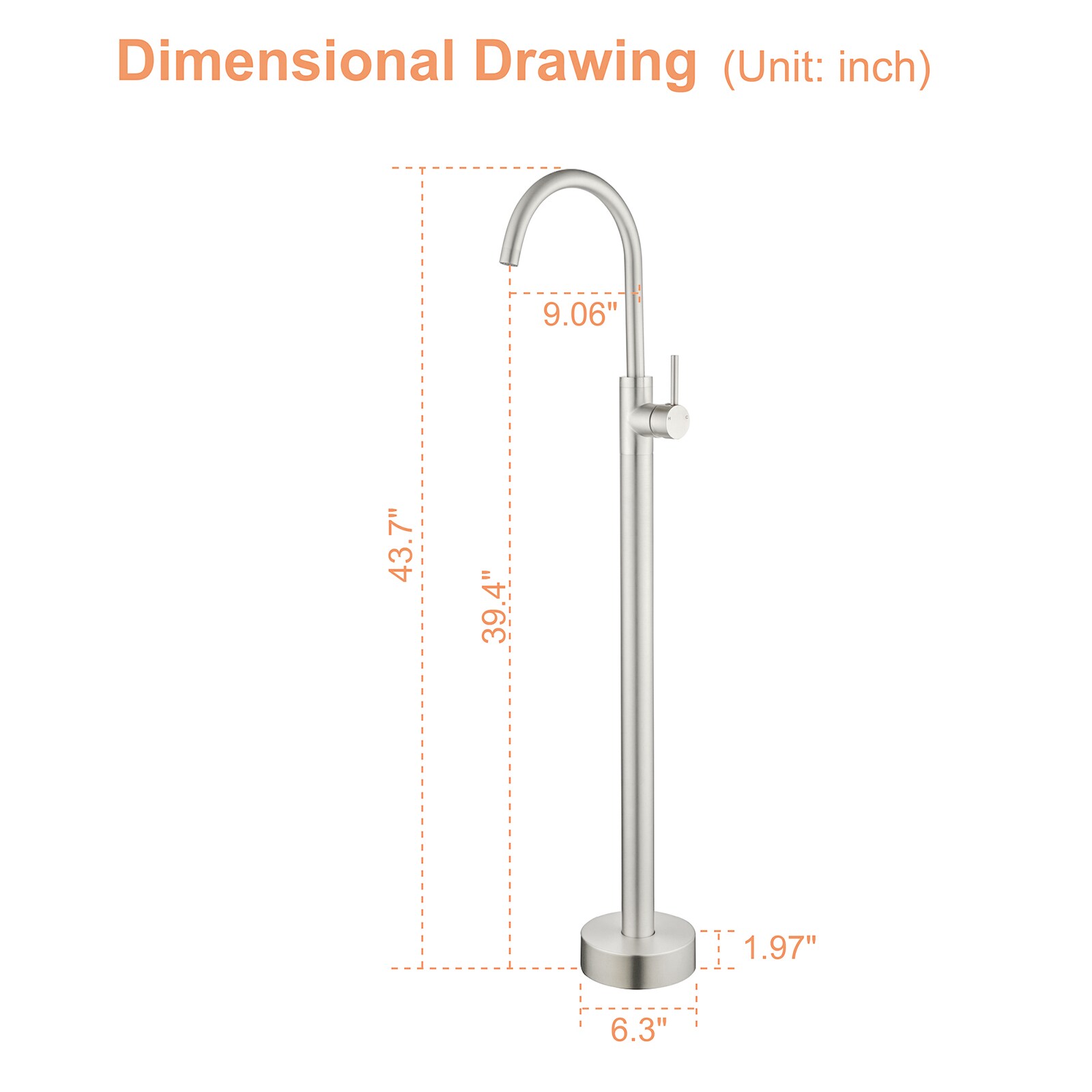 WELLFOR GSM-18033BN Roman-Tub-Faucets - View #6
