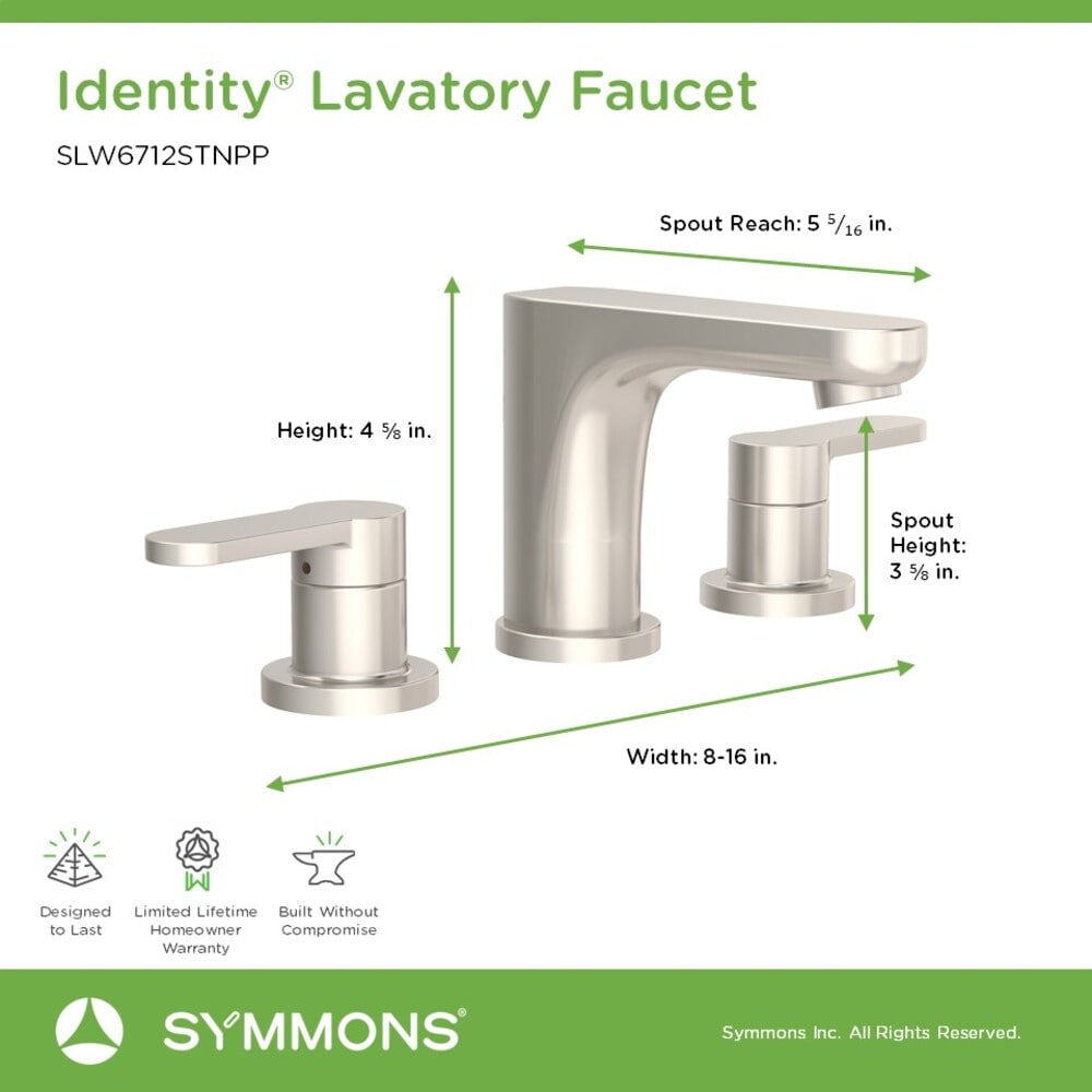 Symmons SLW6712STNPP Lavatory-Faucets - View #3