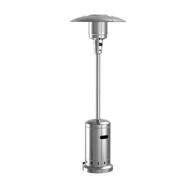 Style Selections 48000 Btu Silver Stainless Steel Floorstanding Liquid Propane Patio Heater In The Gas Heaters Department At Com - How To Convert A Patio Heater Natural Gas