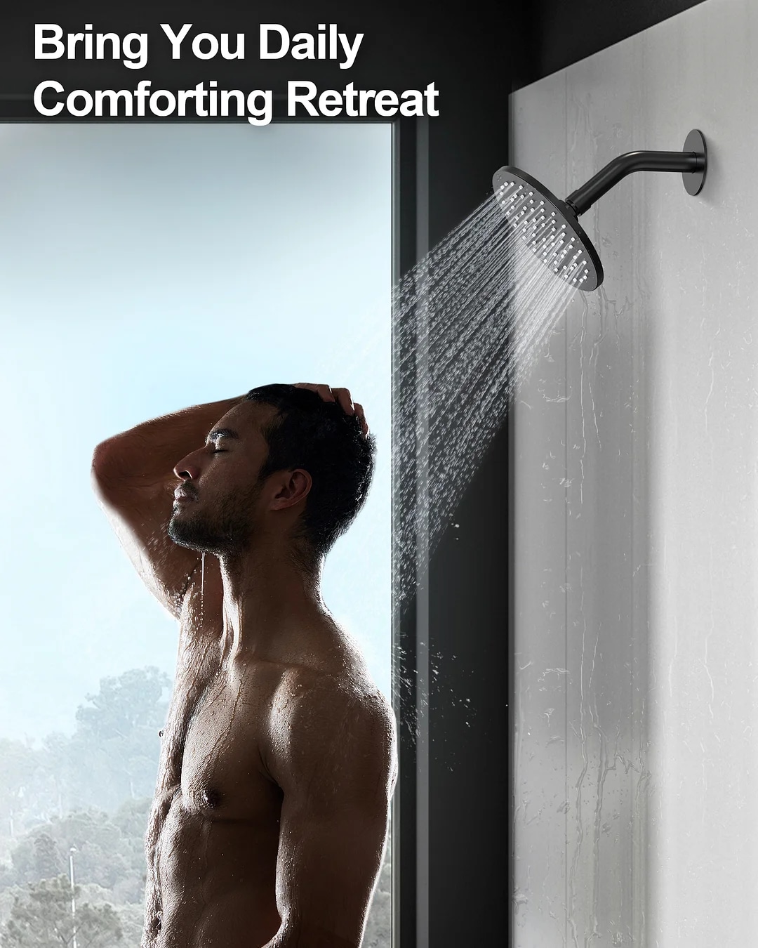 GRANDJOY SFS-1058-BK10 Showerhead-Bar-Panels - View #5