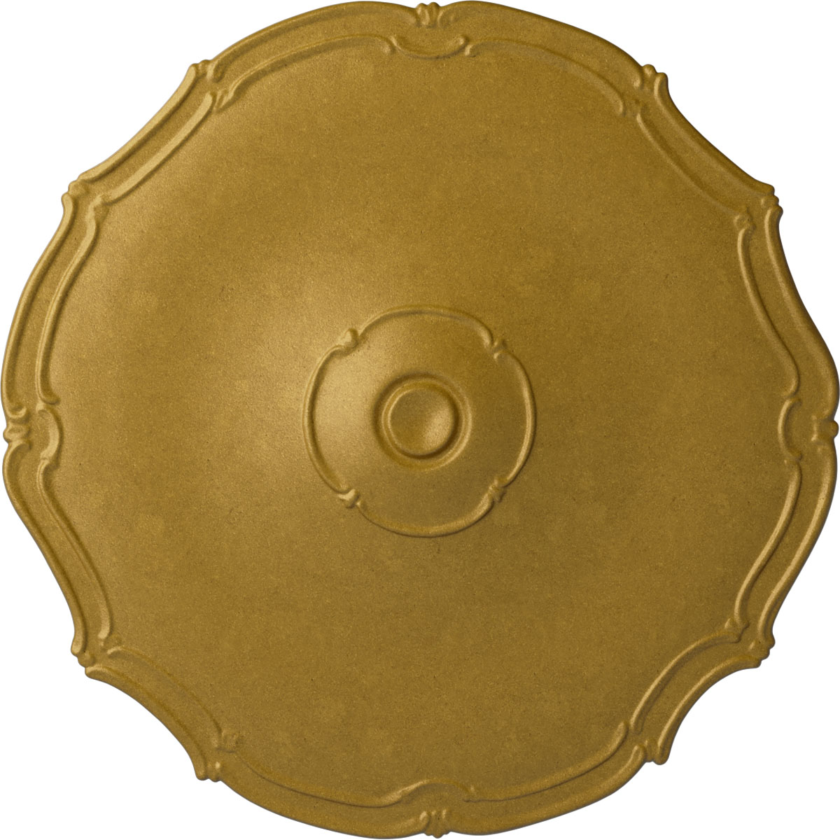 Ekena Millwork CM18POPGS Pompeii 18.875-in W x 18.875-in L Painted Pharaohs Gold Polyurethane Whole Ceiling Medallion