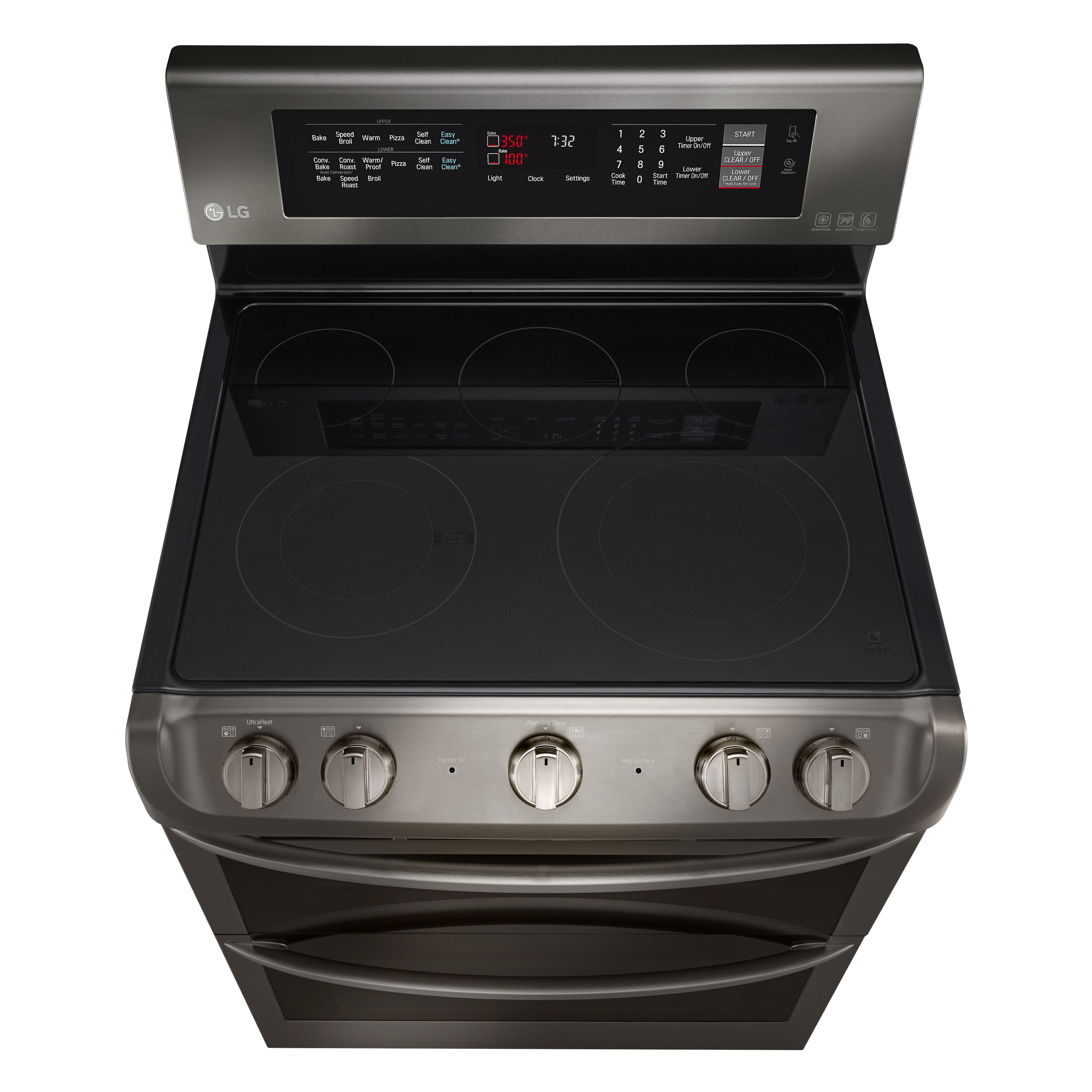 LG LDE4413BD Double-Oven-Elec-Ranges - View #2