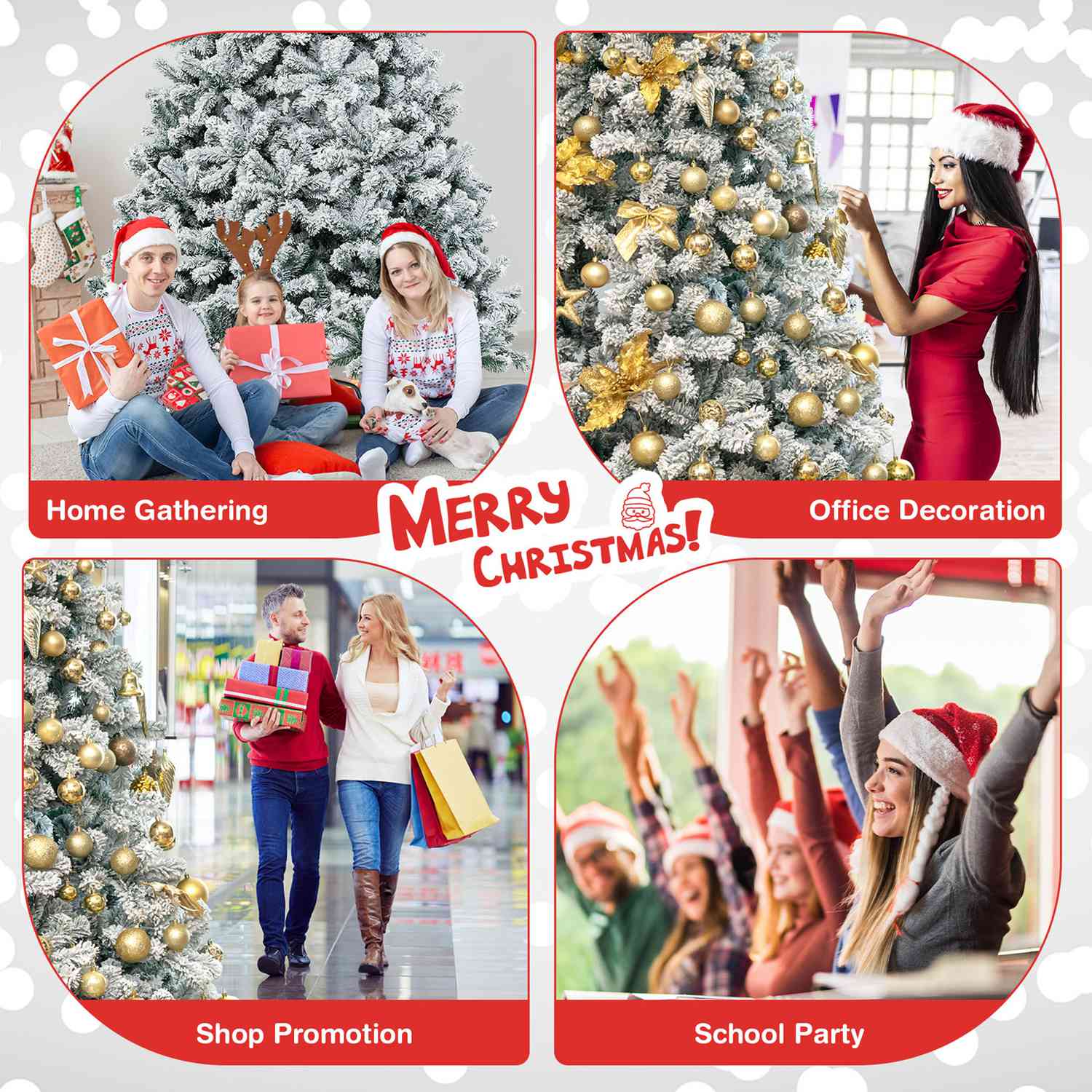 Costway CSHY000210 Artificial-Christmas-Trees - View #9