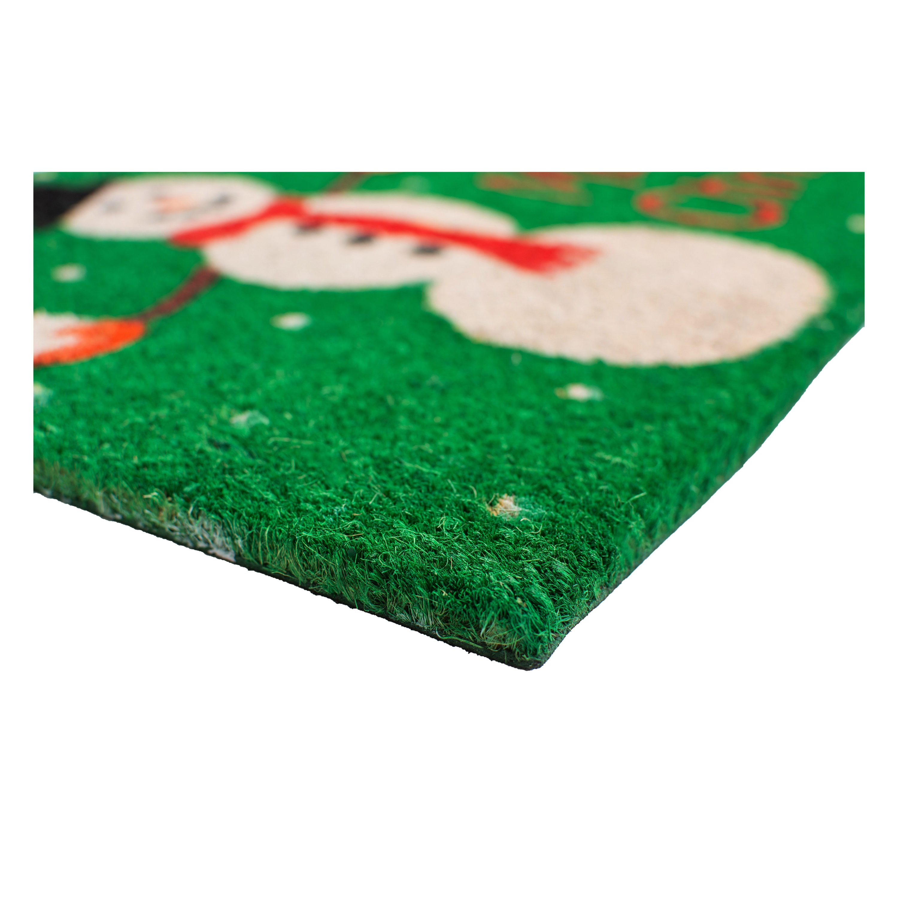 Callowaymills Christmas Snowman Doormat - Indoor/Outdoor Coir Mat for ...