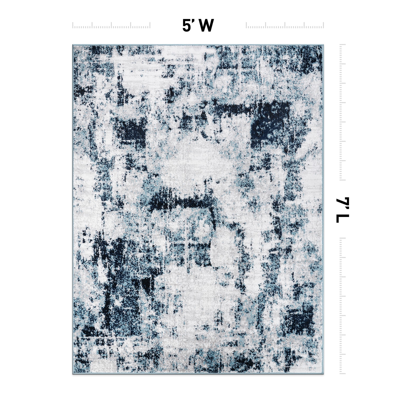 World Rug Gallery 937BLUE5X7 rugs - View #3