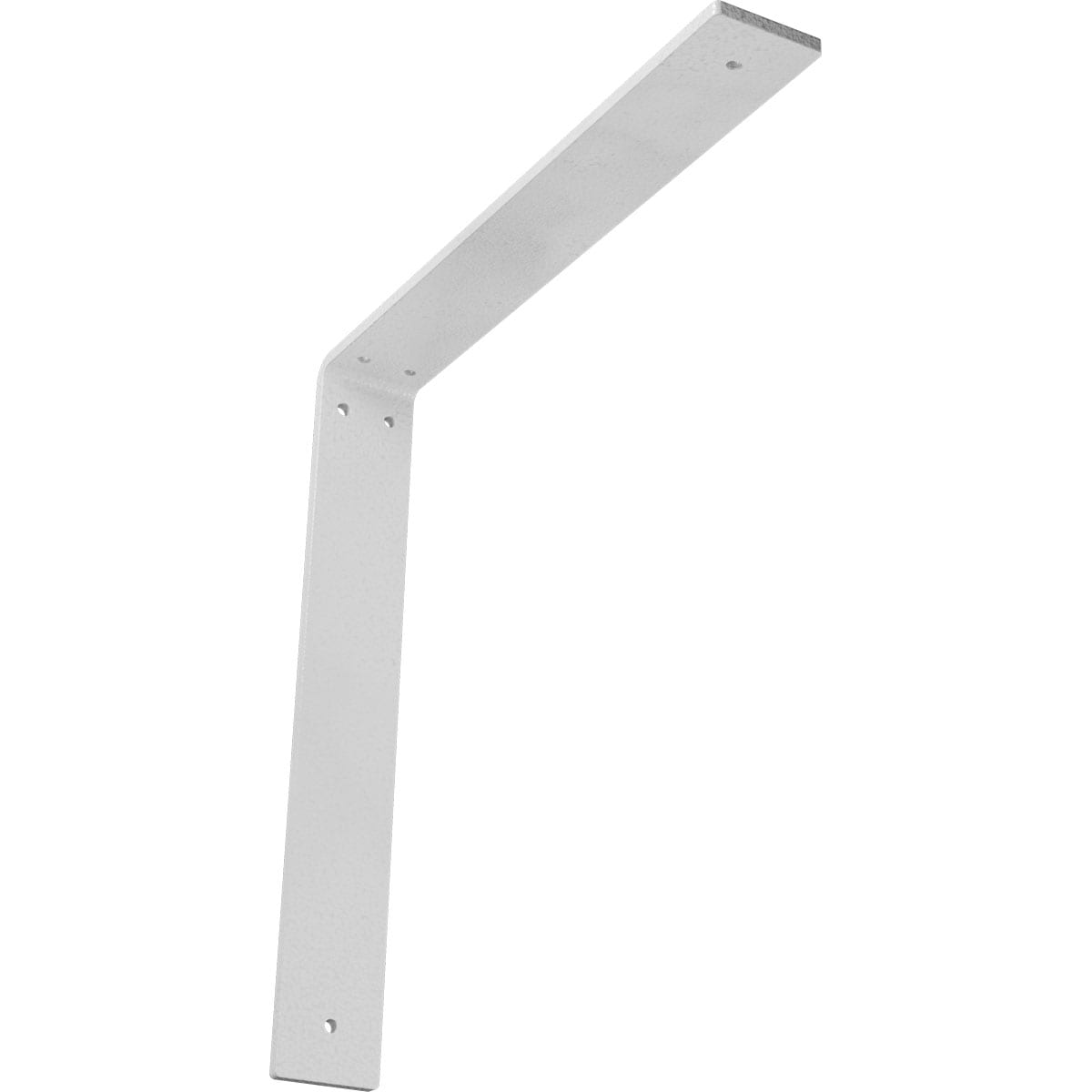 Ekena Millwork BKTM02X14X14HAHWH Hamilton 14-in x 2-in x 14-in White Steel Countertop support bracket