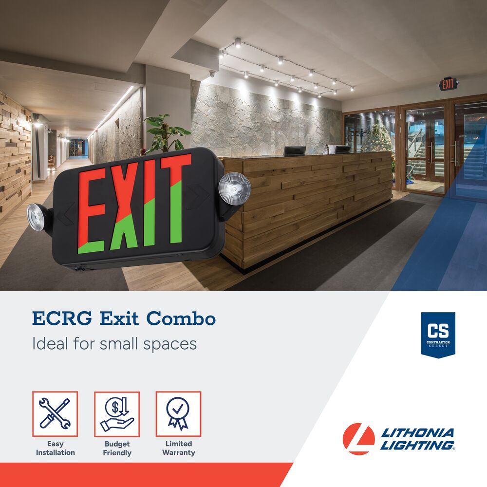 Lithonia Lighting ECRG B RD M6 Emergency-Exit-Lighting - View #2