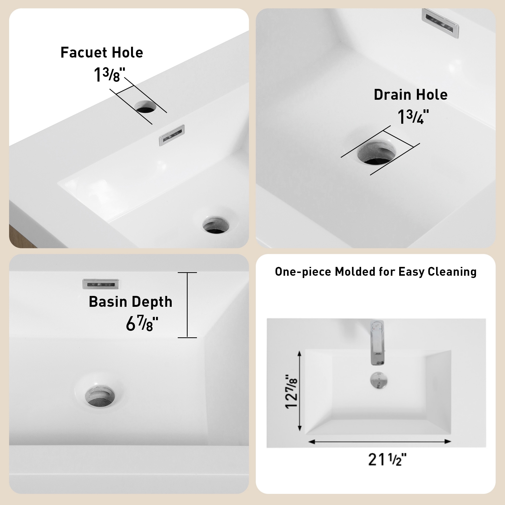 CASAINC WF-JMJ-BCB 1040 WH Bath-Vanity-Combo - View #4