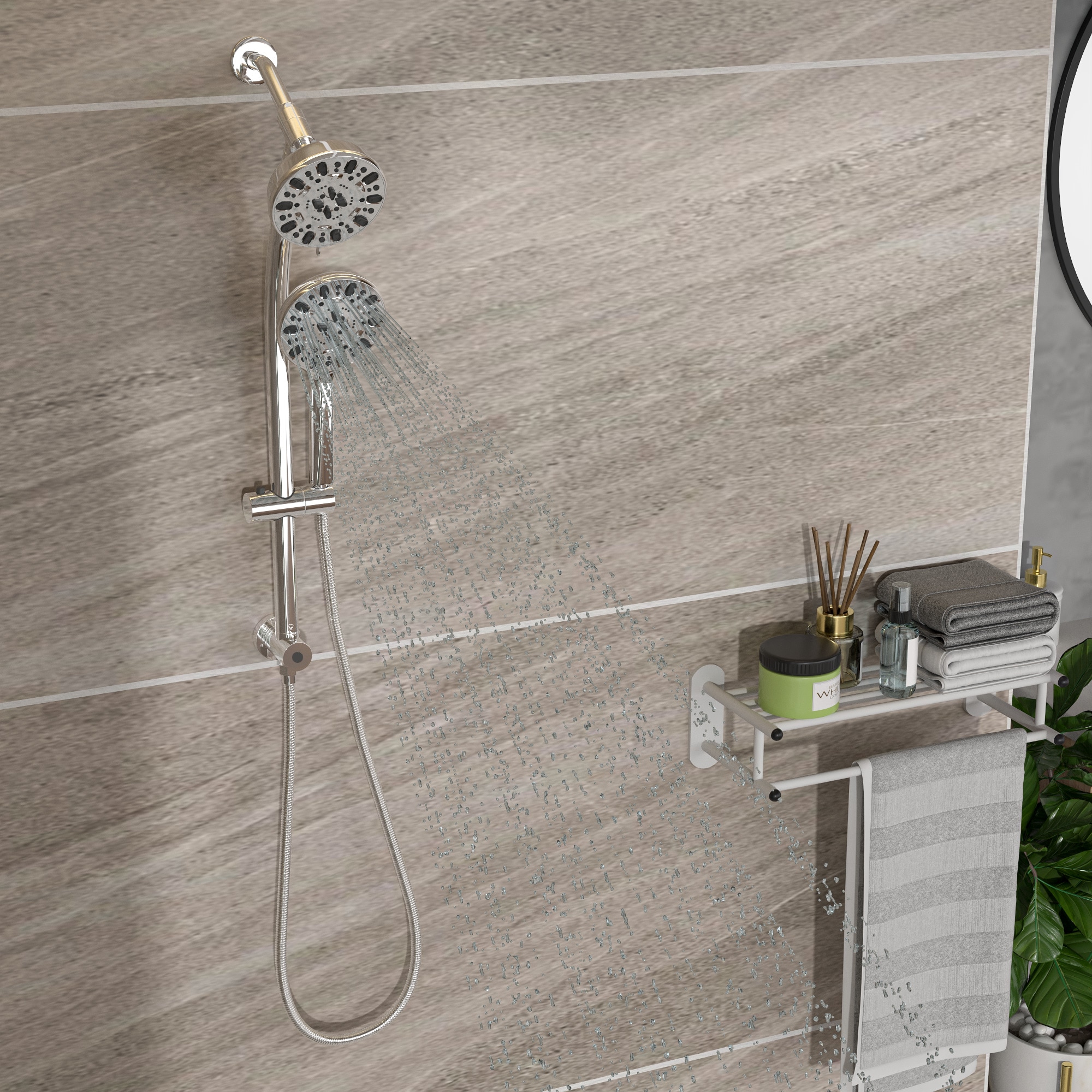 Vanityfus VFH-SLF17001-CH Showerhead-Bar-Panels - View #2
