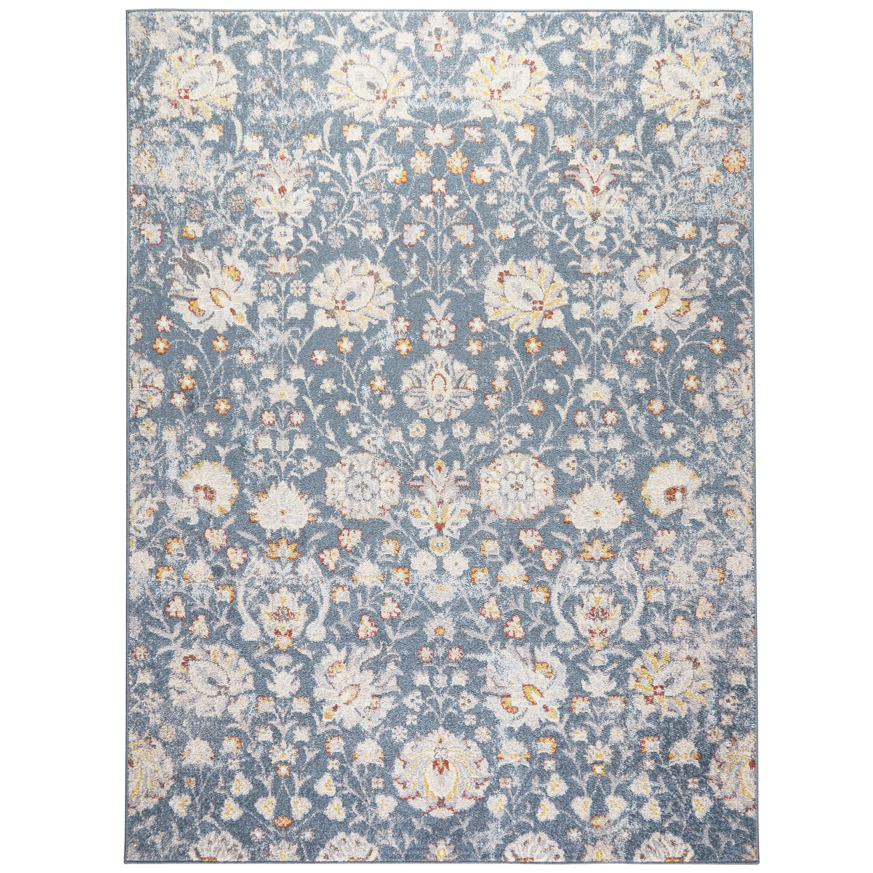 Home Dynamix Rugs Venice Flore 6072-309 Damask Floral Blue