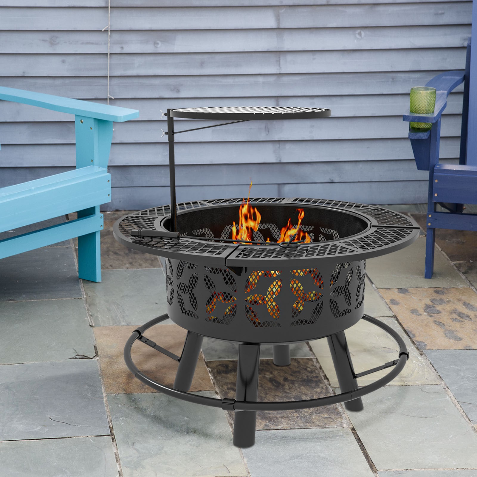 Maocao Hoom JL174298 Outdoor-Woodburning-Firepits - View #4