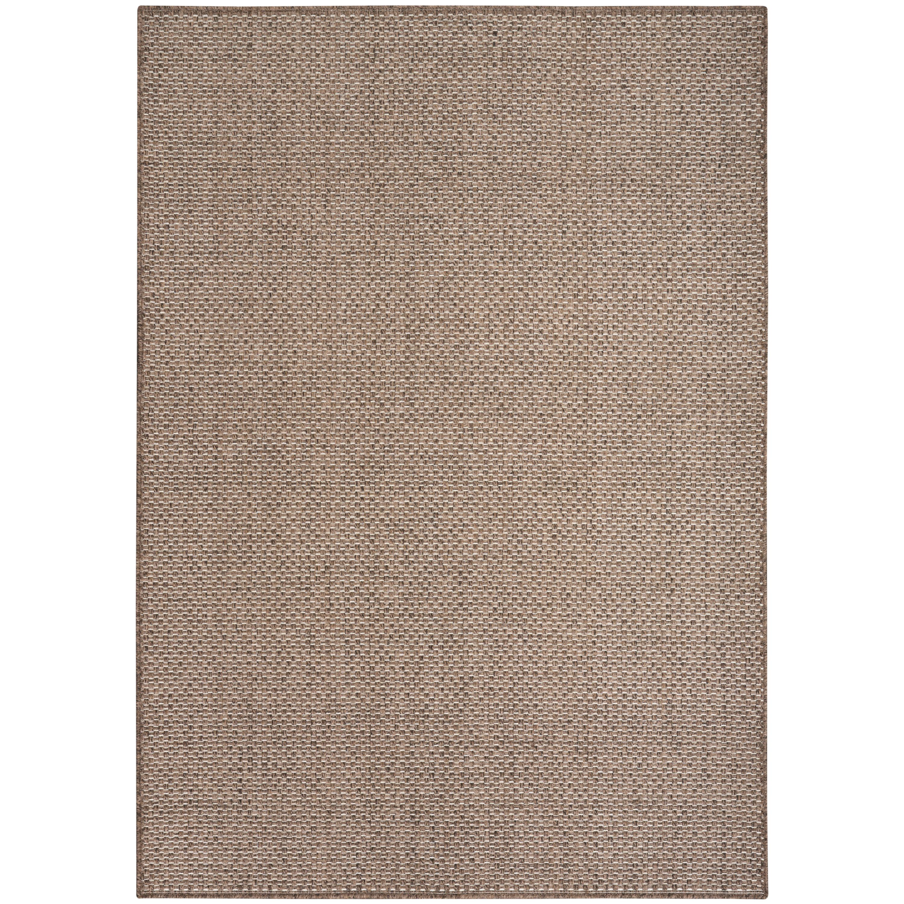 Nourison 841491138823 Tulum 4' x 6' Brown Indoor/Outdoor Rug