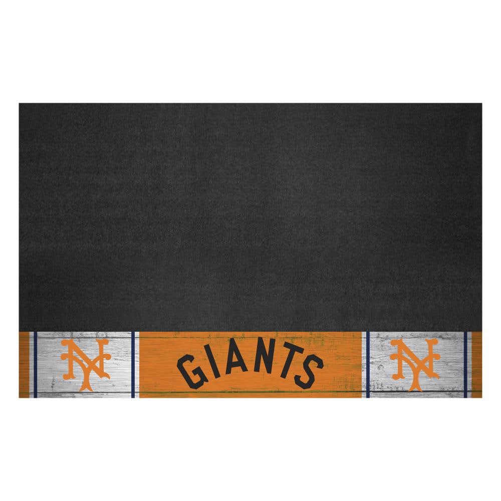 FANMATS 1868 San Francisco Giants MLB Retro Grill Mat Black Vinyl Rectangular Grill Mat