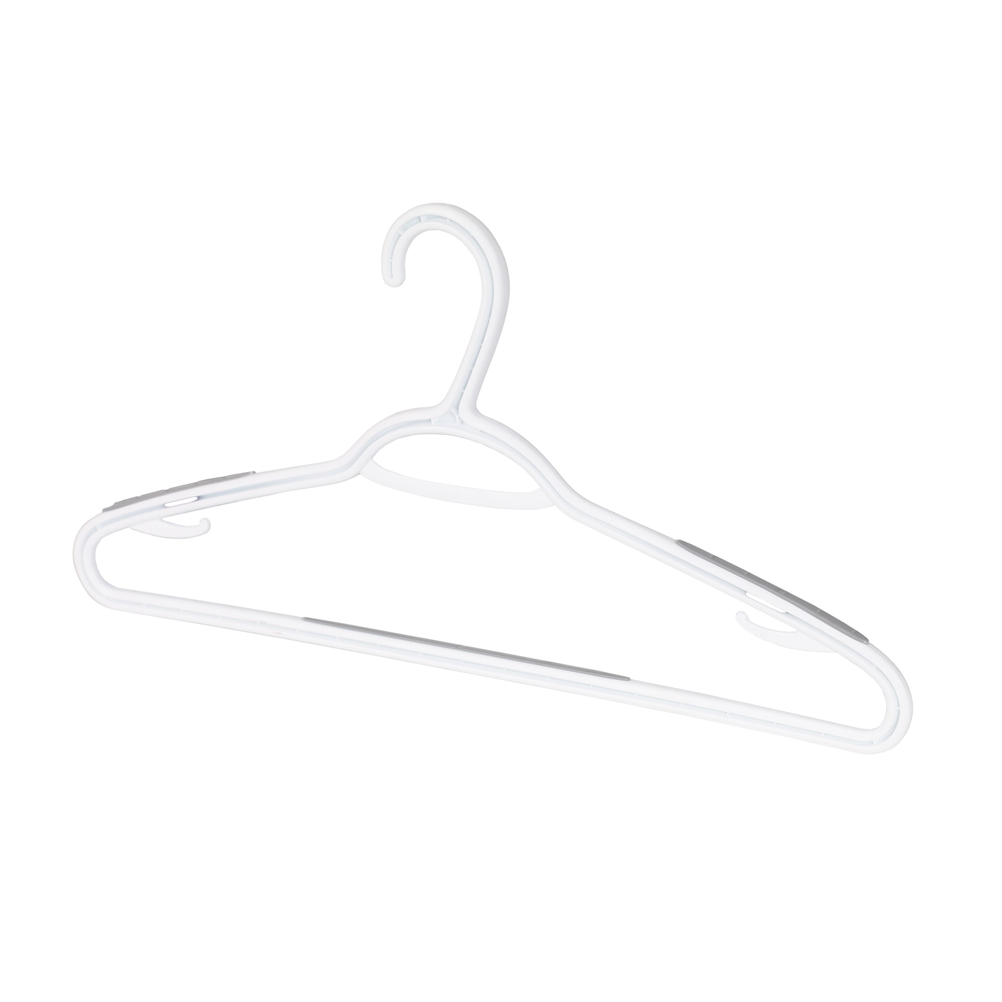 1set/10pcs Plastic Clothes Hangers, Anti-slip, Multi-functional Hangers  With Hanging Girdles Design, Large Size For Wardrobe Storage
