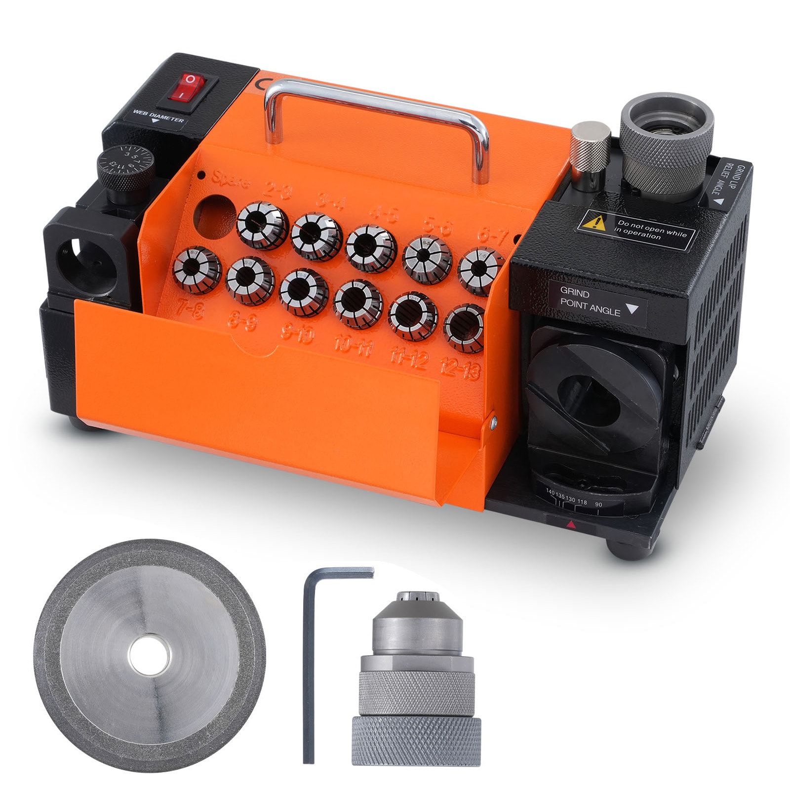 SVOPES Drill Bits Sharpener 3-13mm Mr-13a End Mill Grinder. Adjustable 95 Degree-135 Degree Angle. Portable Hss Drill Bit Re-sharpener #SVOPESZTYMJ3205044V1