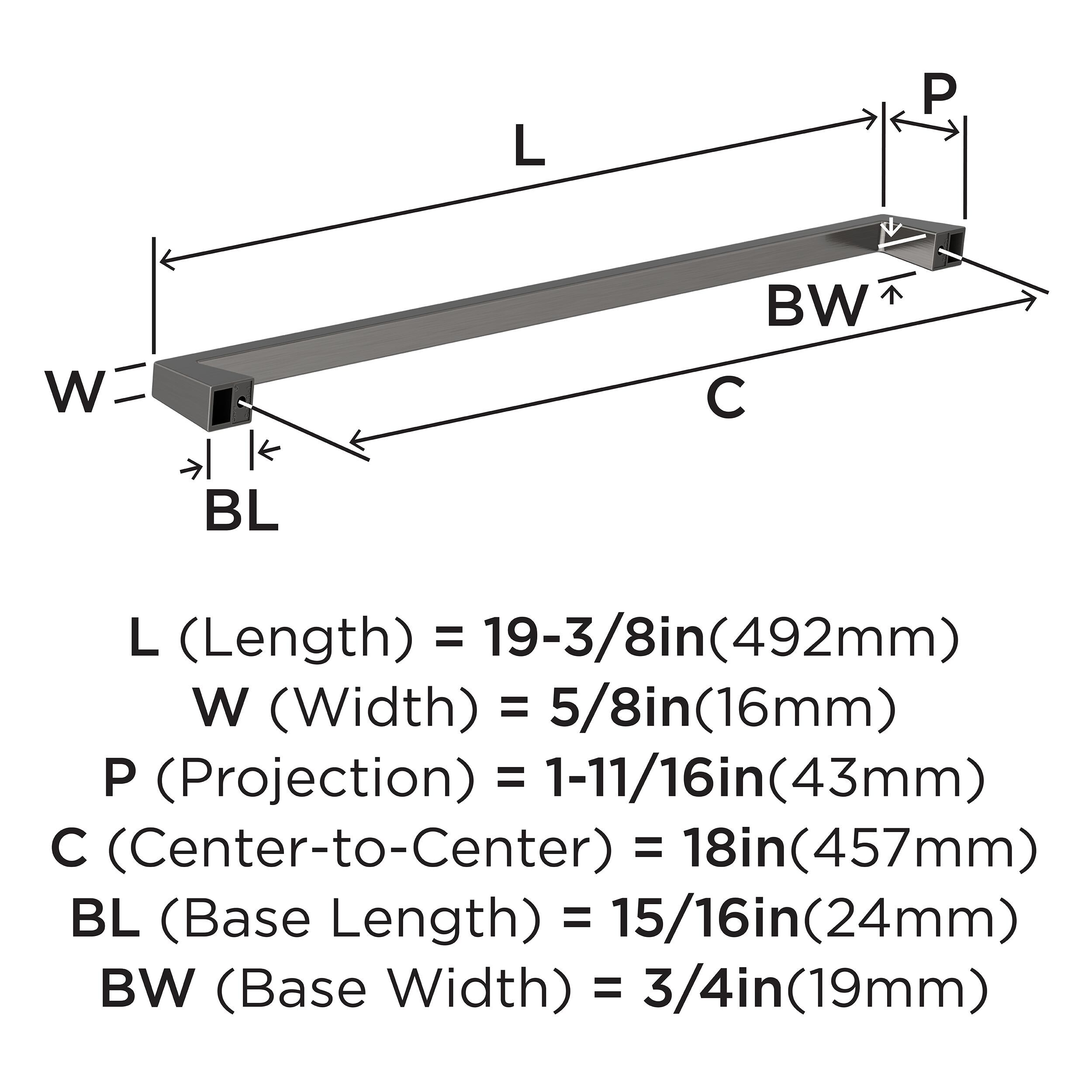 Amerock BP55281GM Cabinet-Pulls - View #5