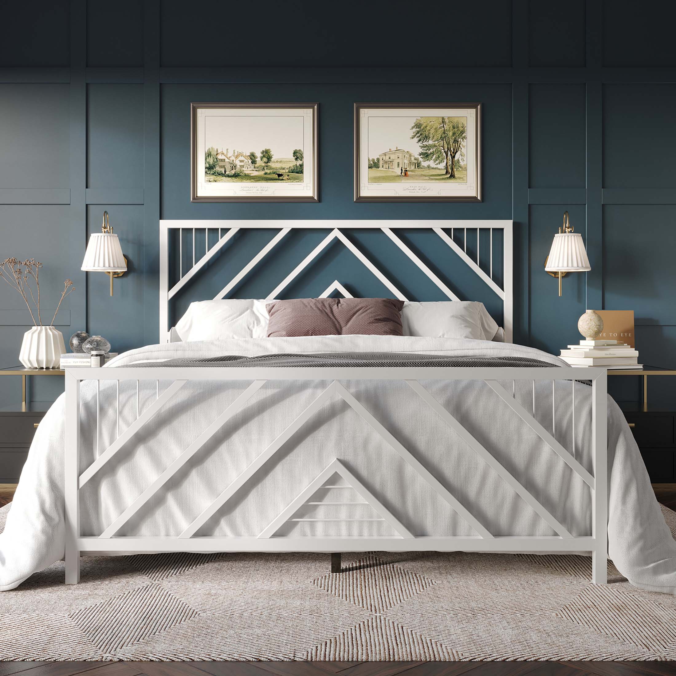 CasePiece CMB018QPL-WT-MT beds - View #2