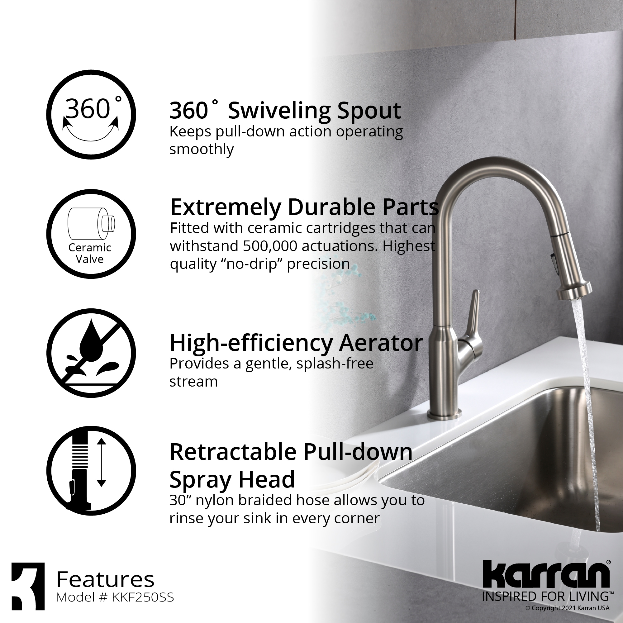 Karran KKF250SD25SS Kitchen-Faucets - View #5