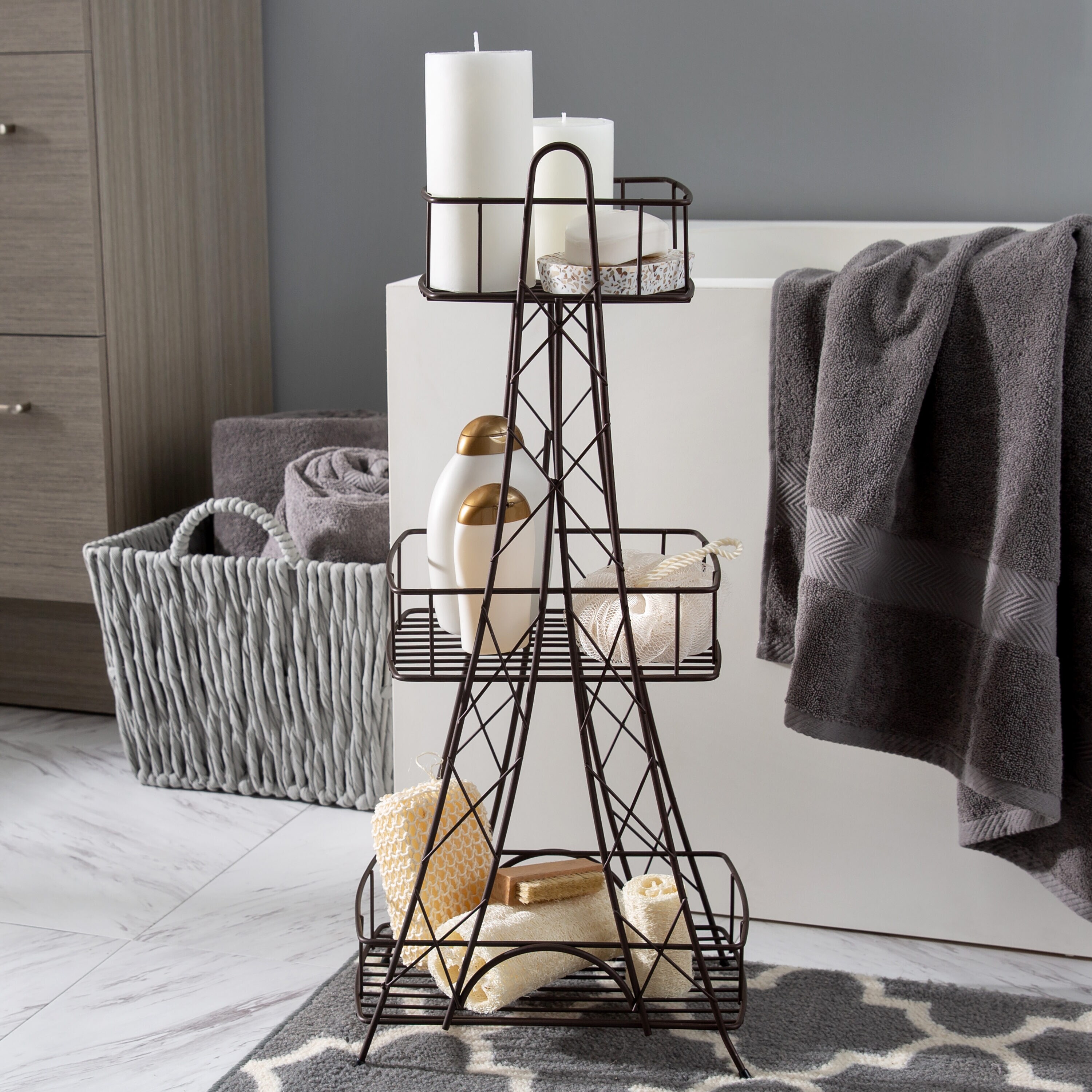Elle Decor EL-44018-ORB Bathroom-Shelves - View #4