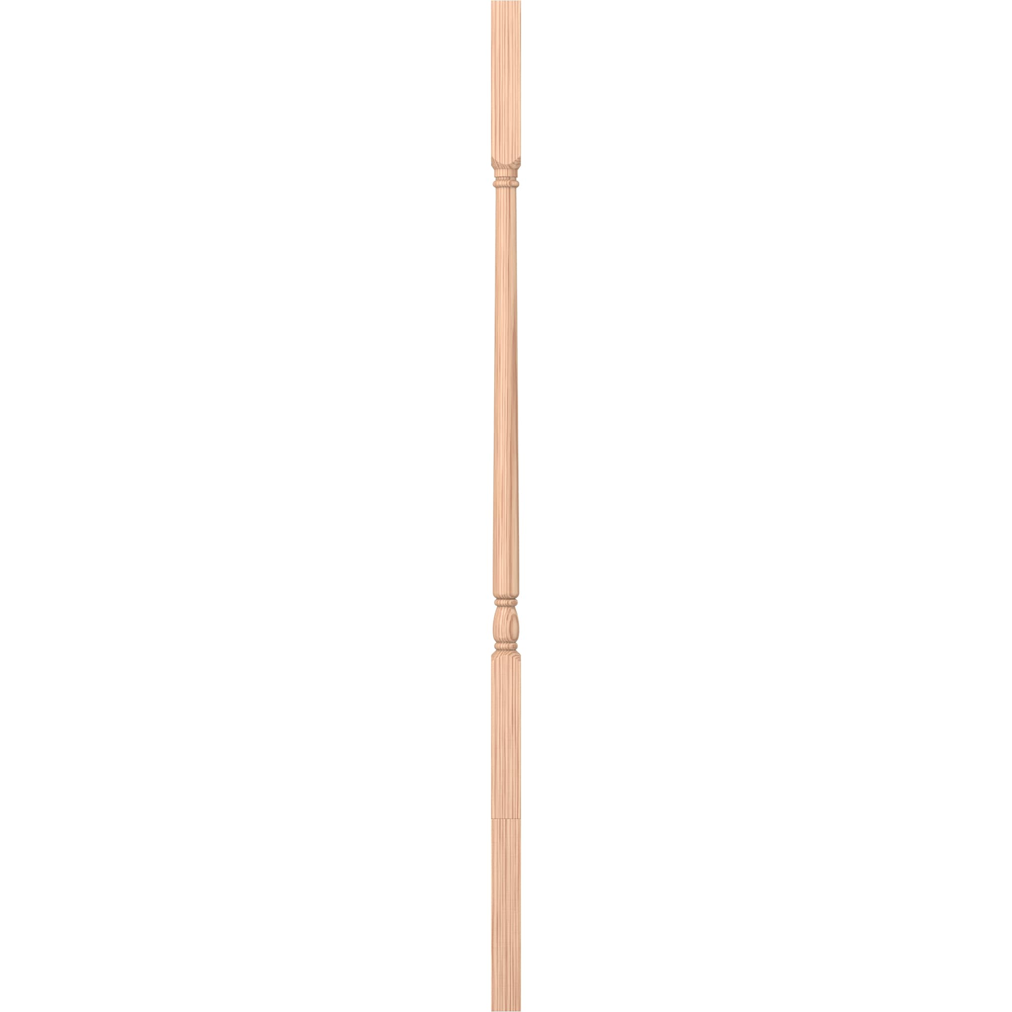 L.J. Smith Stair Systems LWM-5141-H 42 42-in x 1.25-in Craftsman Brown Hemlock Square Top Stair Baluster