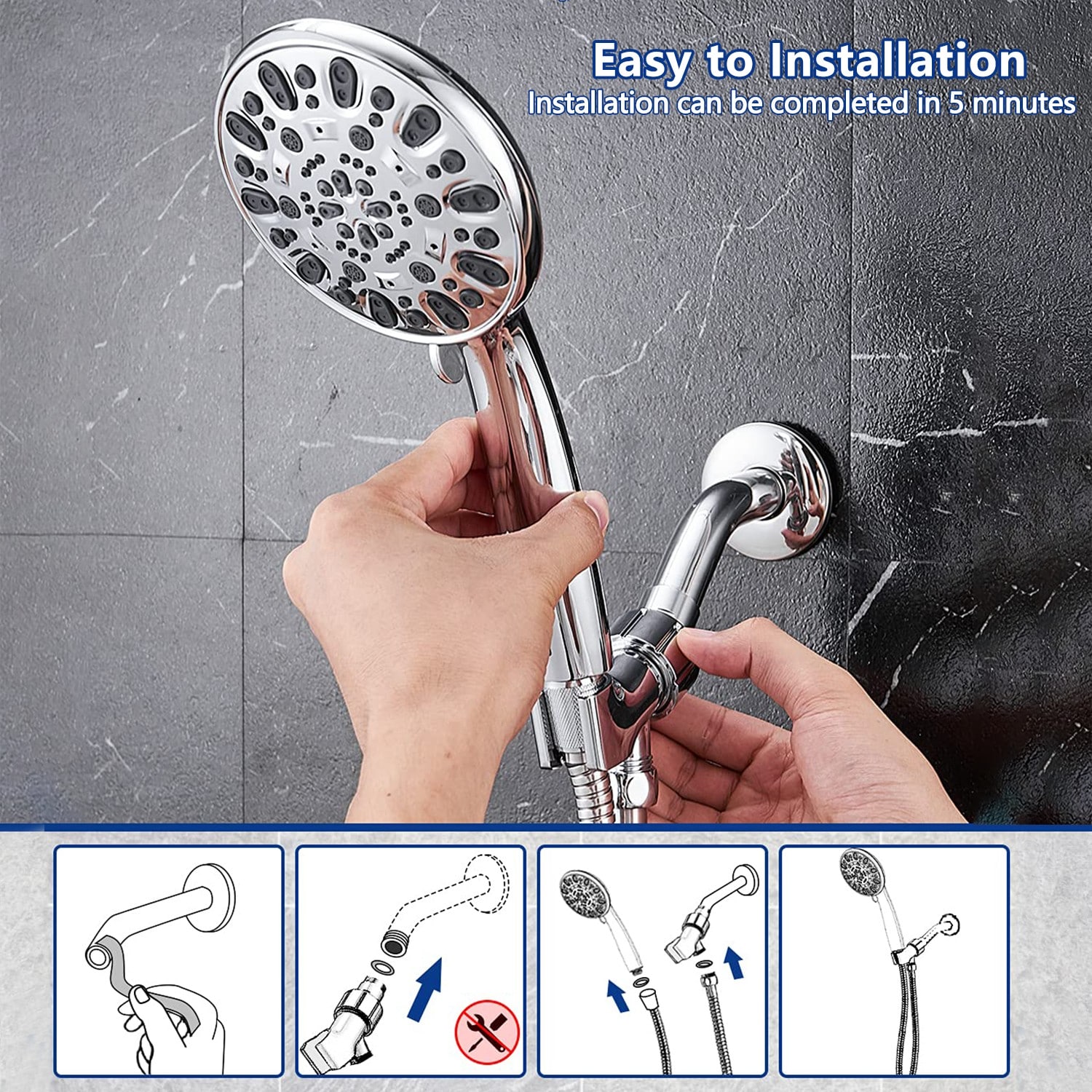 UCLIMAA UCBC012CH Fixed-Showerhead - View #7