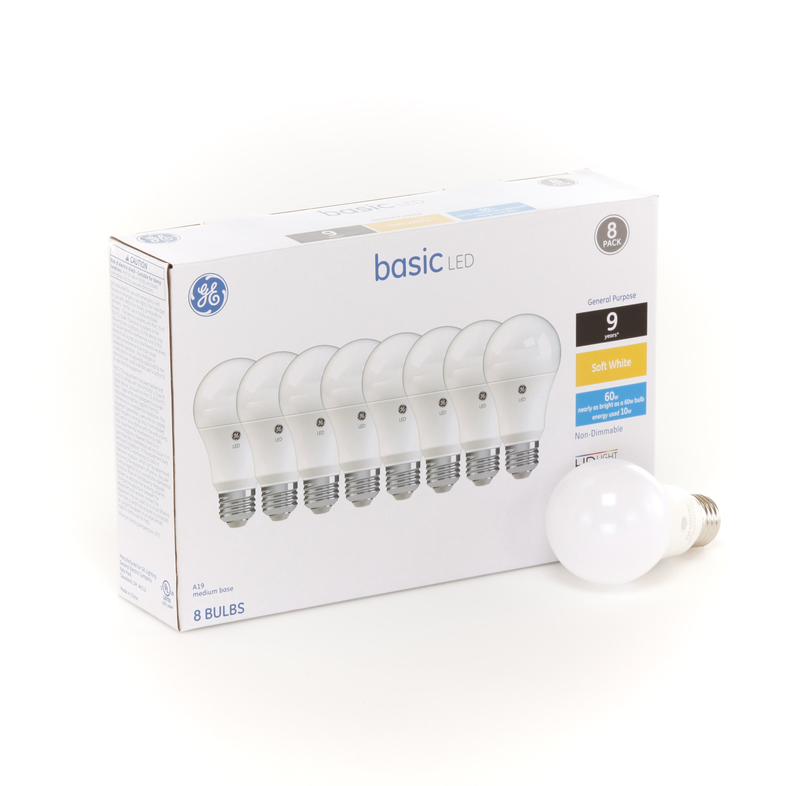 ge basic led soft white 60w