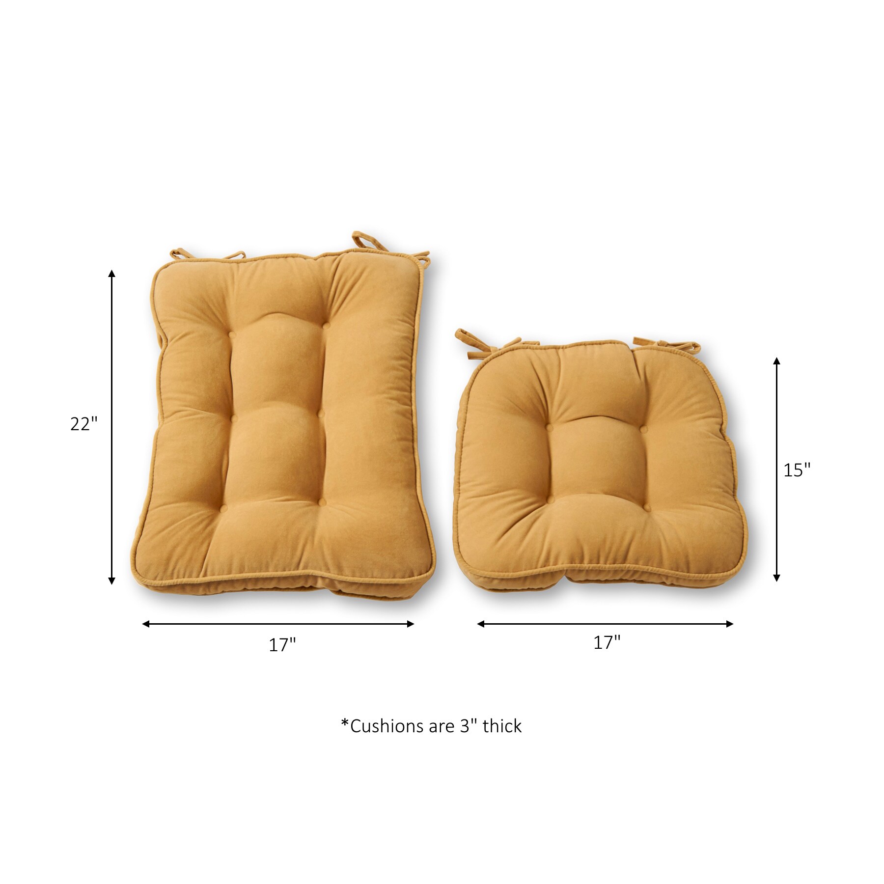 Greendale Home Fashions SR5160-CREAM Indoor-Chair-Cushions - View #5