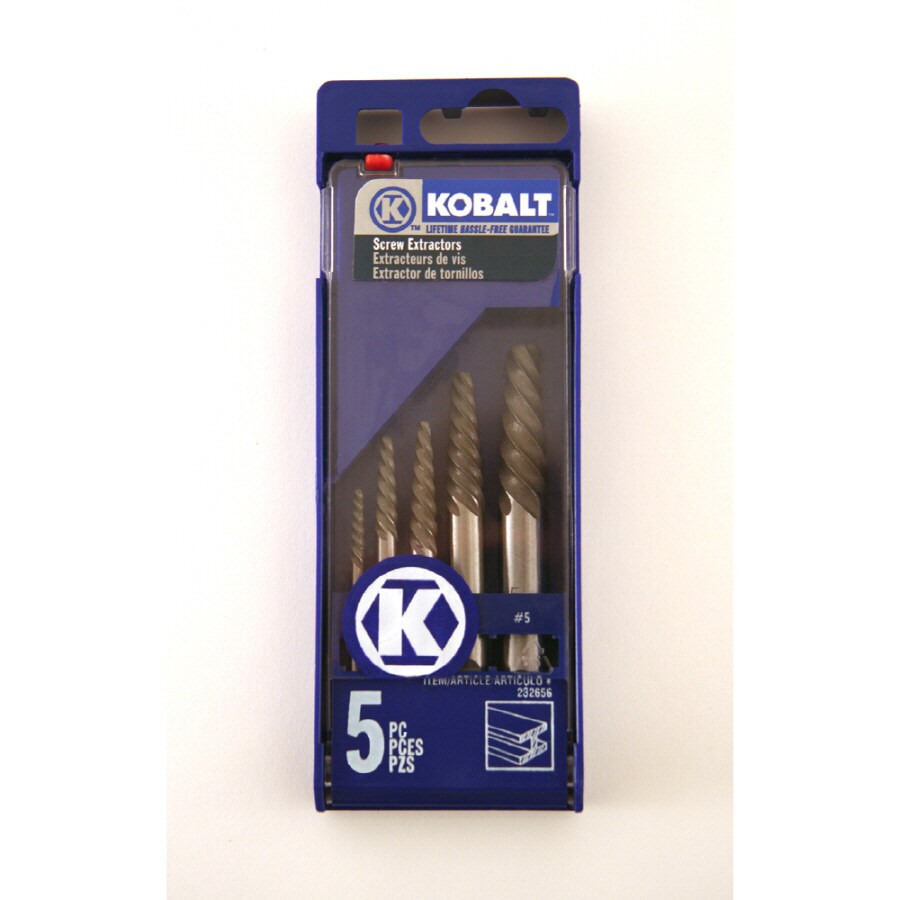 Kobalt Kobalt 5Pc Screw Extractor #1-#5 at Lowes.com