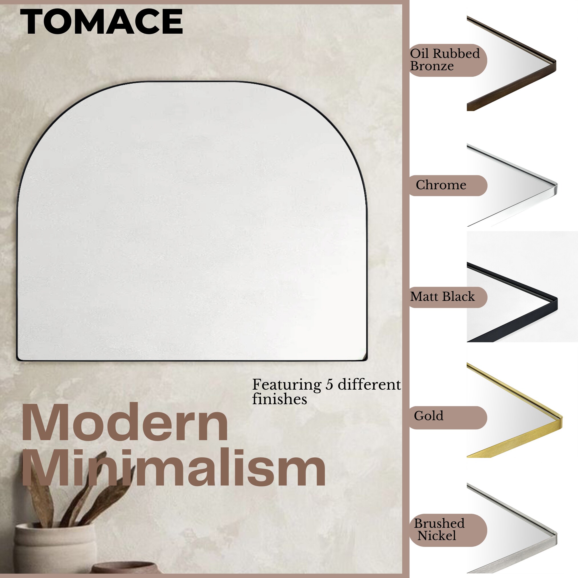 TEHOME GC-0Y320 Framed-Bath-Mirrors - View #3