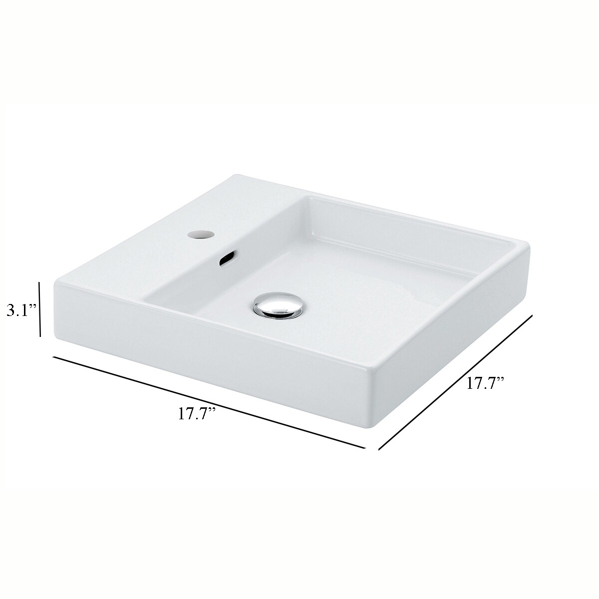 WS Bath Collections PLAIN 45A.01 Bath-Sink - View #7