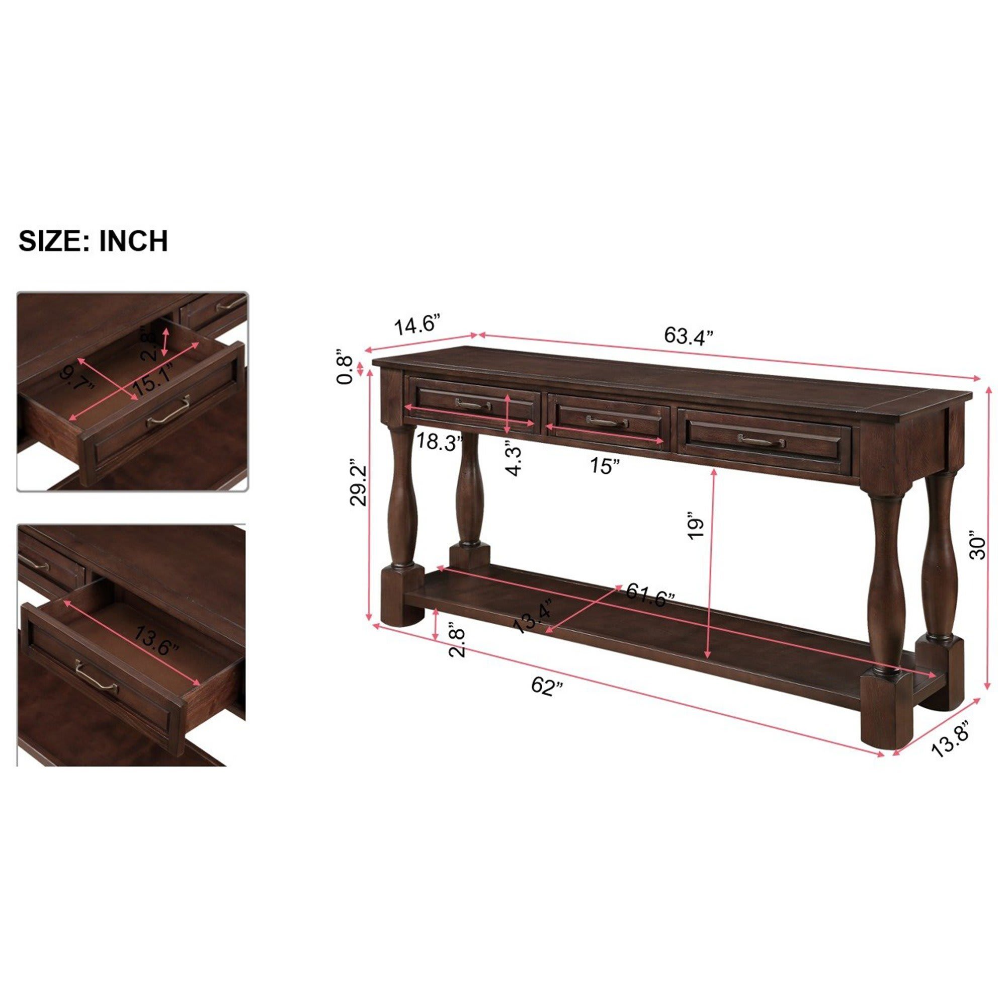 Vynxaria LESX1710DJXGZCT025 Console-Sofa-Tables - View #2