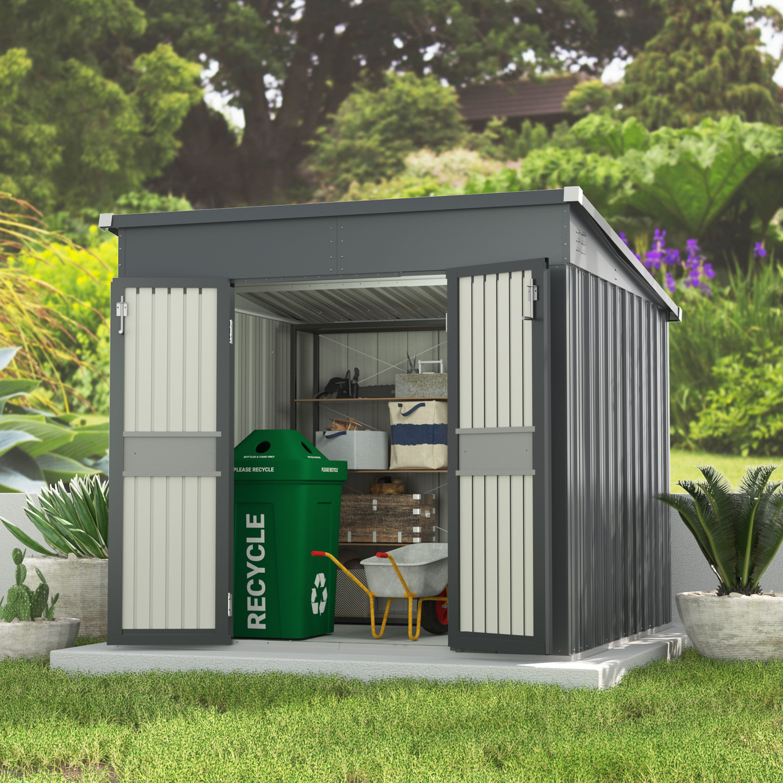 VEIKOUS PG0301-32-1 Metal-Storage-Buildings-Sheds - View #2