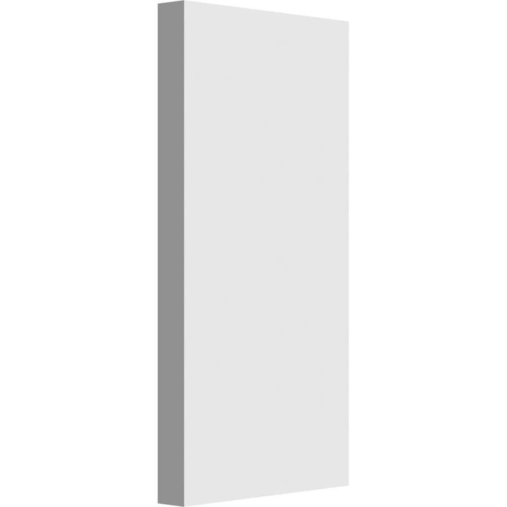 Ekena Millwork PBP050X100X075FOS00 Standard Foster with Square Edge 5-Inches x 10-Inches Primed PVC Plinth