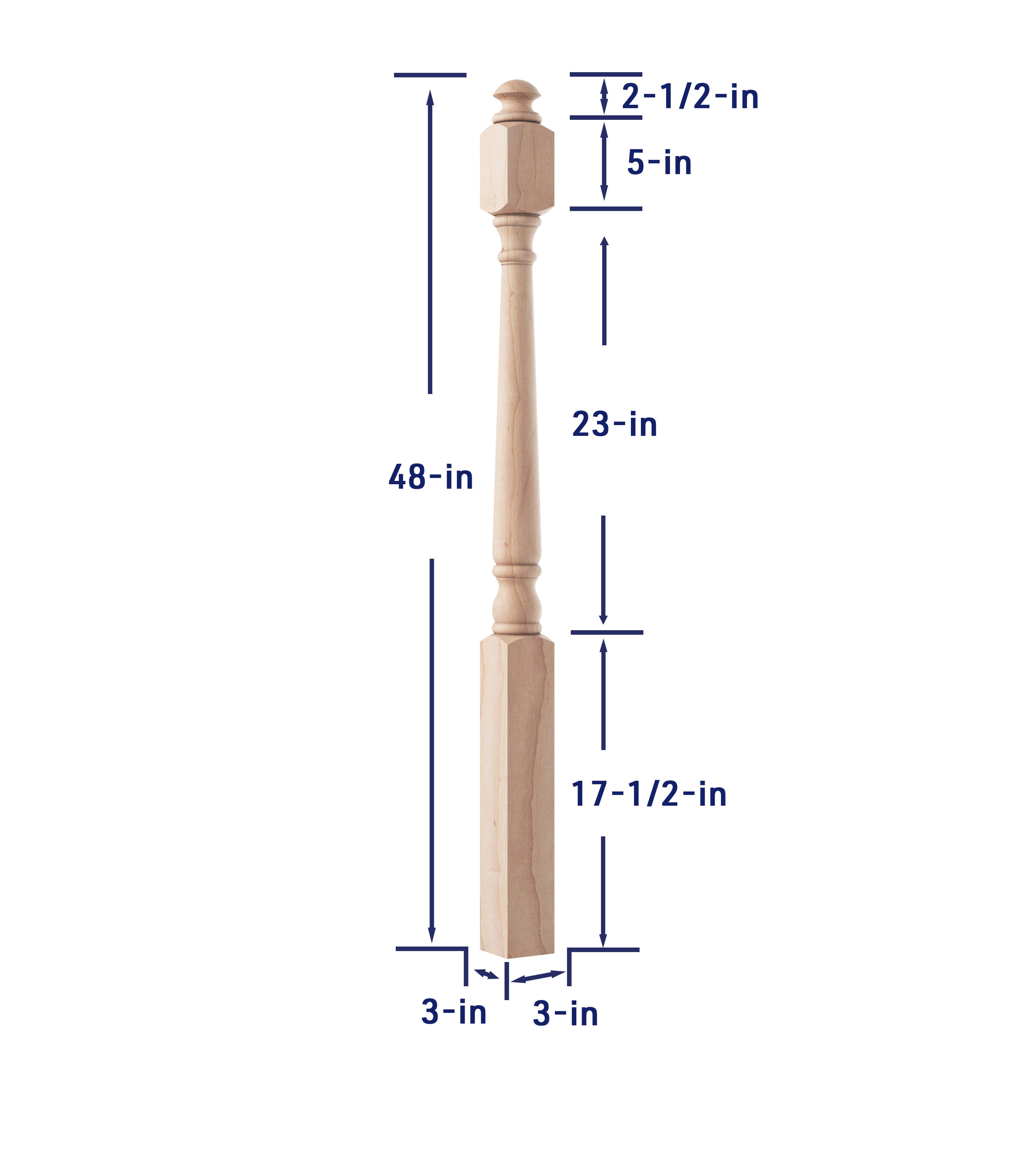 Crown Heritage 4444180 Interior-Stairpart-Newel-Posts - View #4