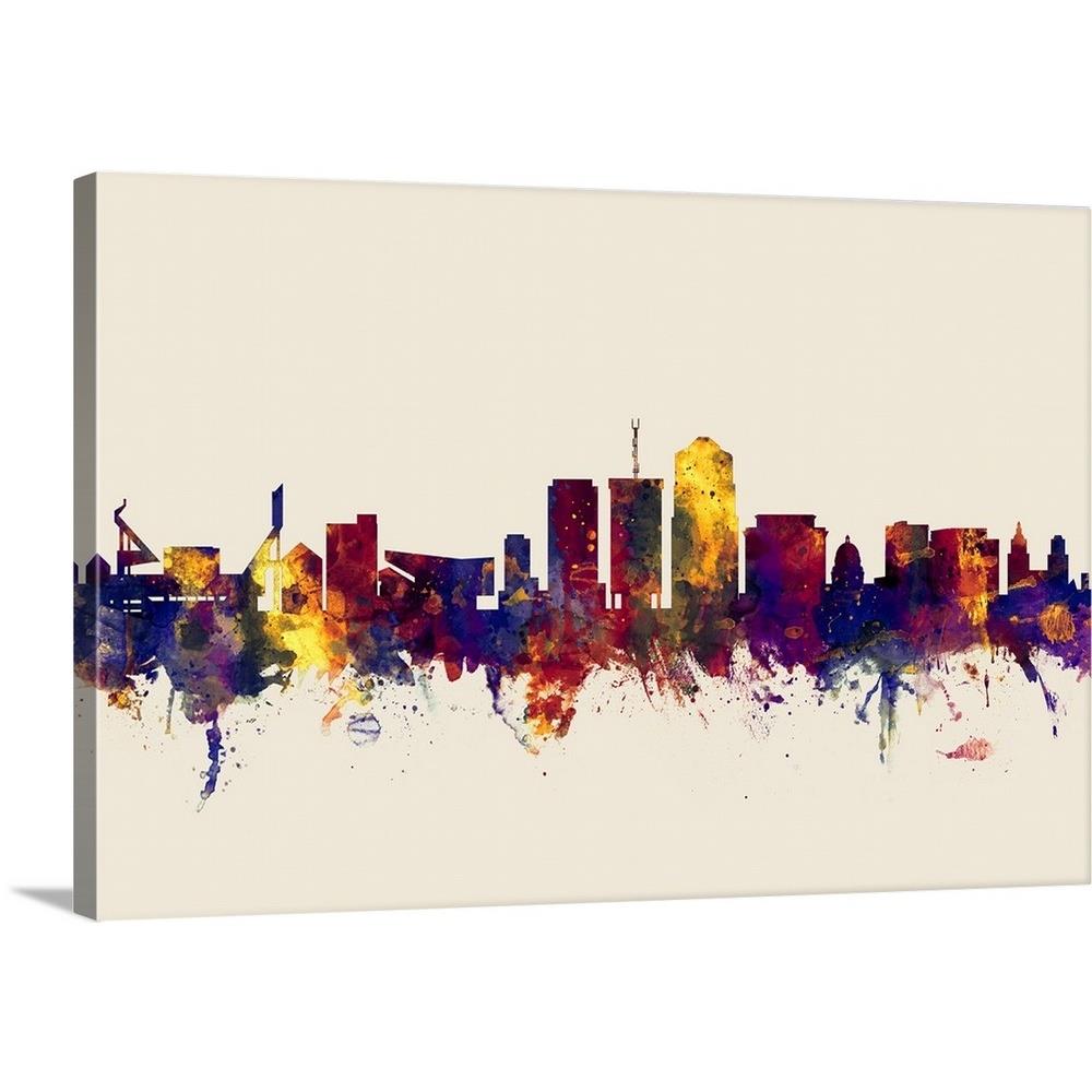 GreatBigCanvas 16-in H x 24-in W Abstract Print on Canvas | 2490316-24-24X16