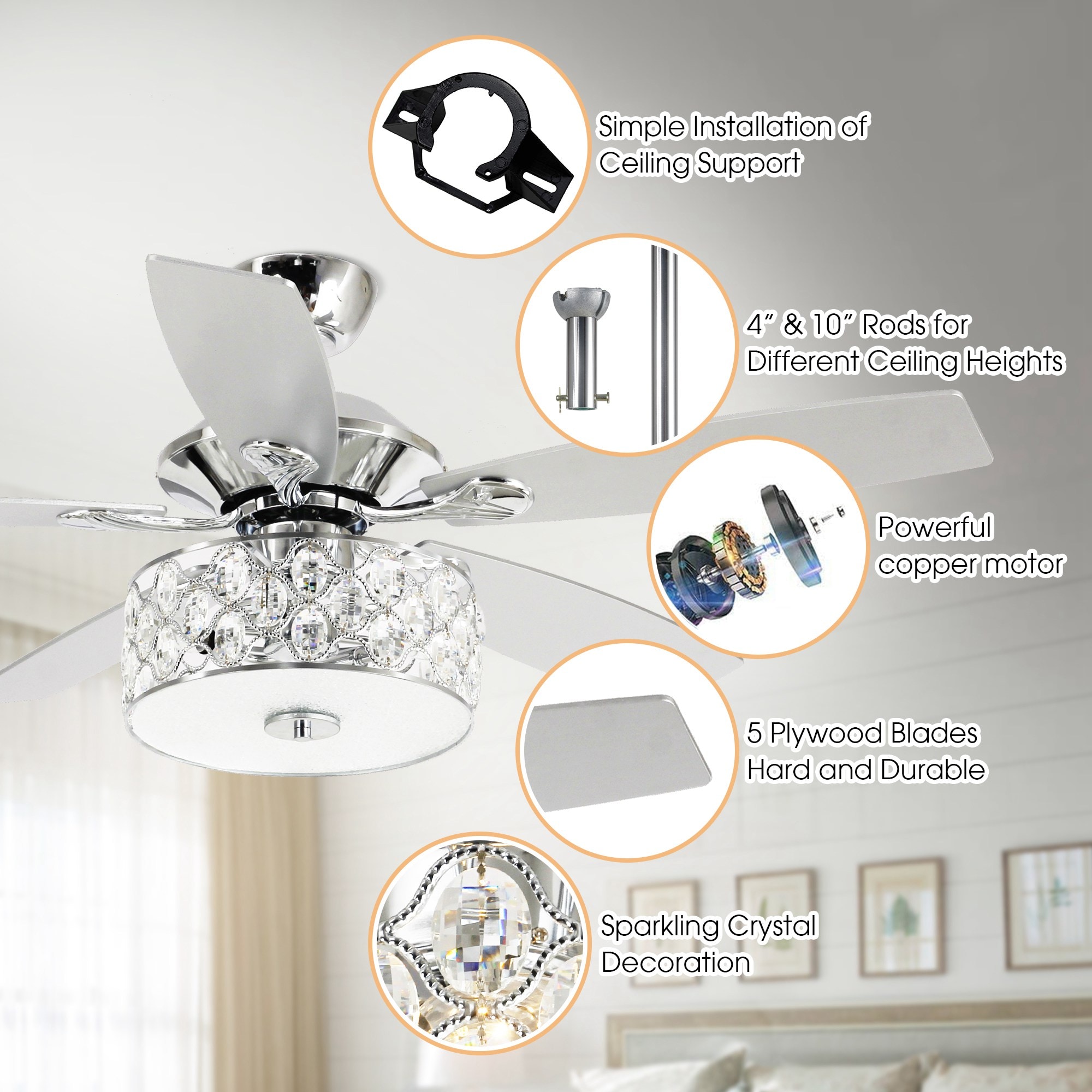 Parrot Uncle F6217110V Ceiling-Fans - View #6