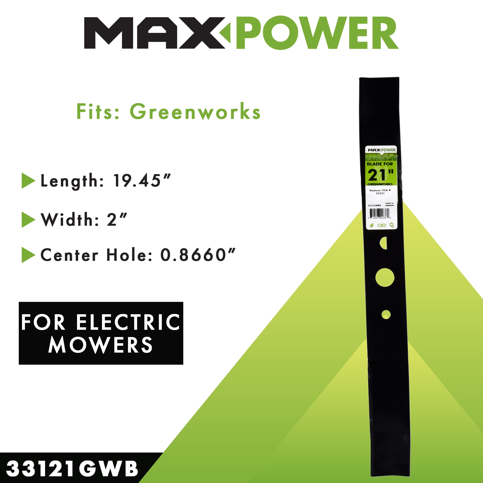 MaxPower 33121GWB Ope-Mower-Blades - View #5