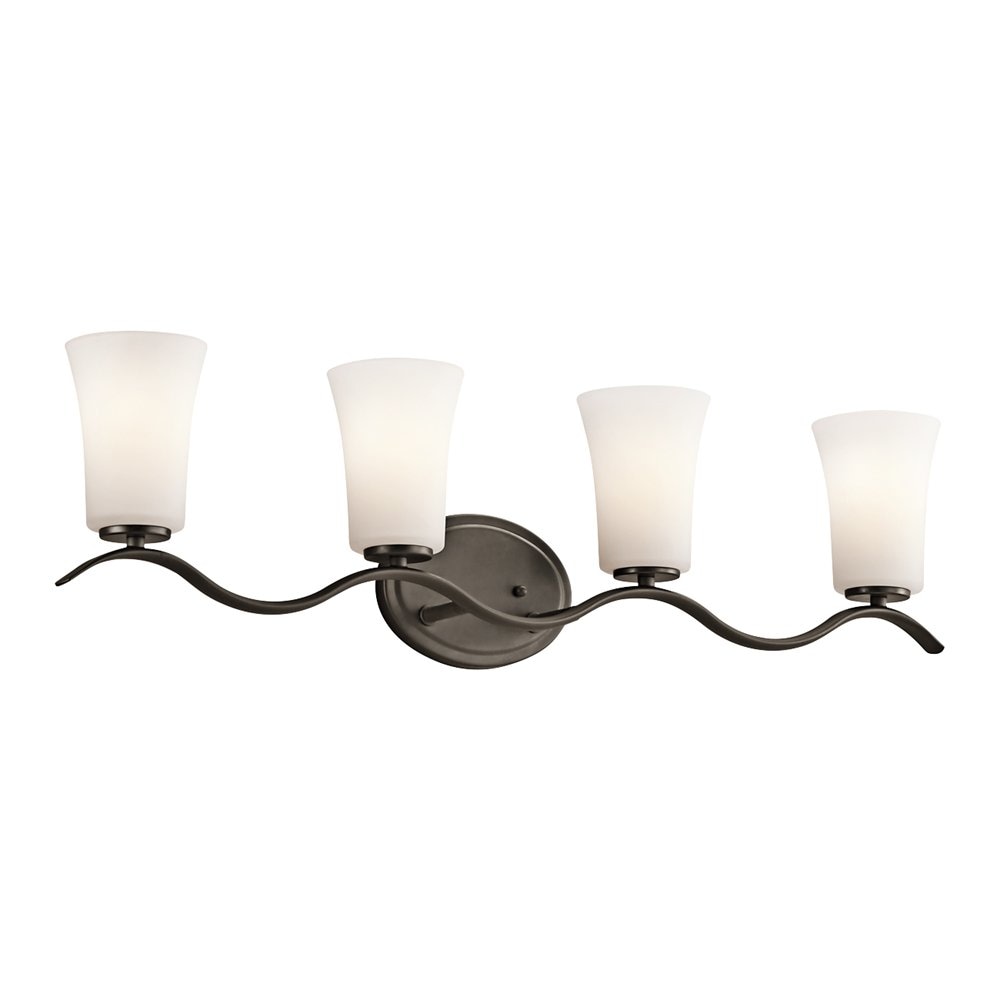 Kichler 45377OZ Armida 32.25-in 4-Light Olde Bronze Transitional Vanity Light