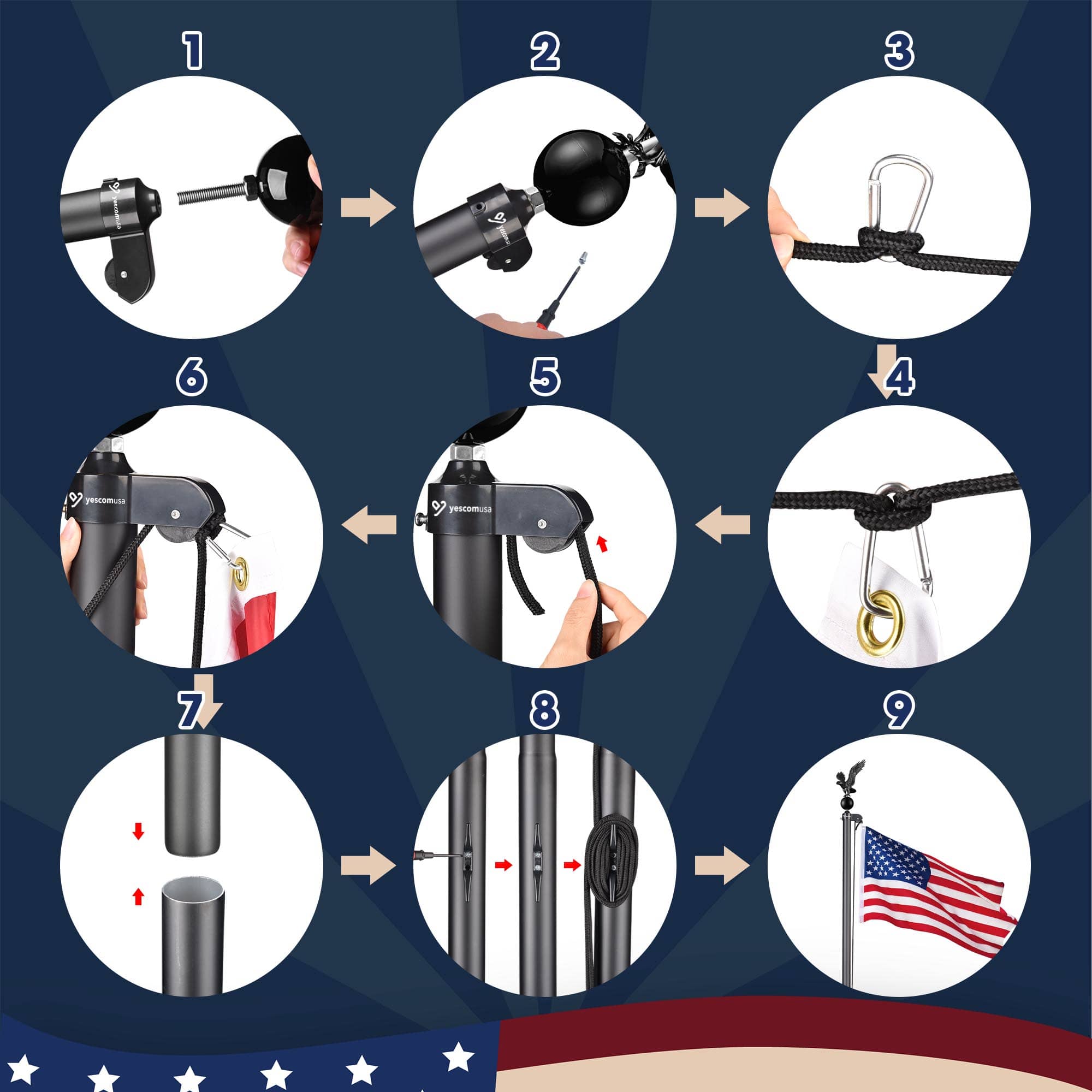 Yescom 22FLP004-20S-P-06-LO Flag-Poles - View #4