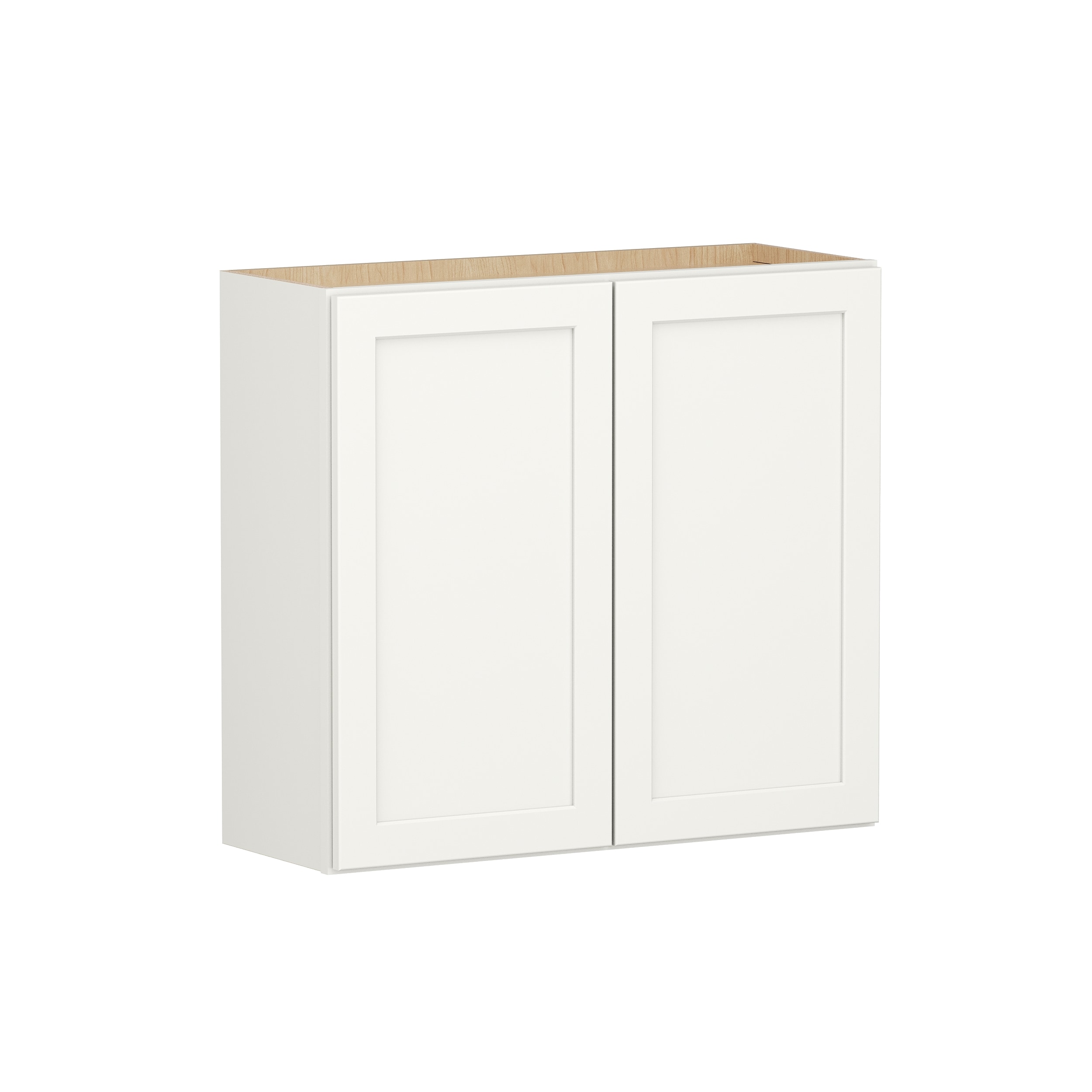 Shenandoah PRO Express Breckenridge 33-in W x 30.125-in H x 12-in D Linen Full Overlay Wall Fully Assembled Plywood Cabinet (Recessed Panel Shaker Door Style)