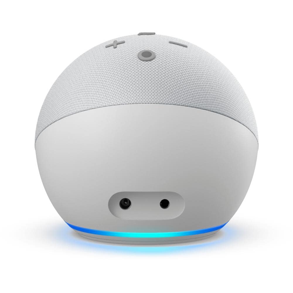 Echo Dot (4th Gen) Smart Speaker with Clock and Alexa - Glacier  White at