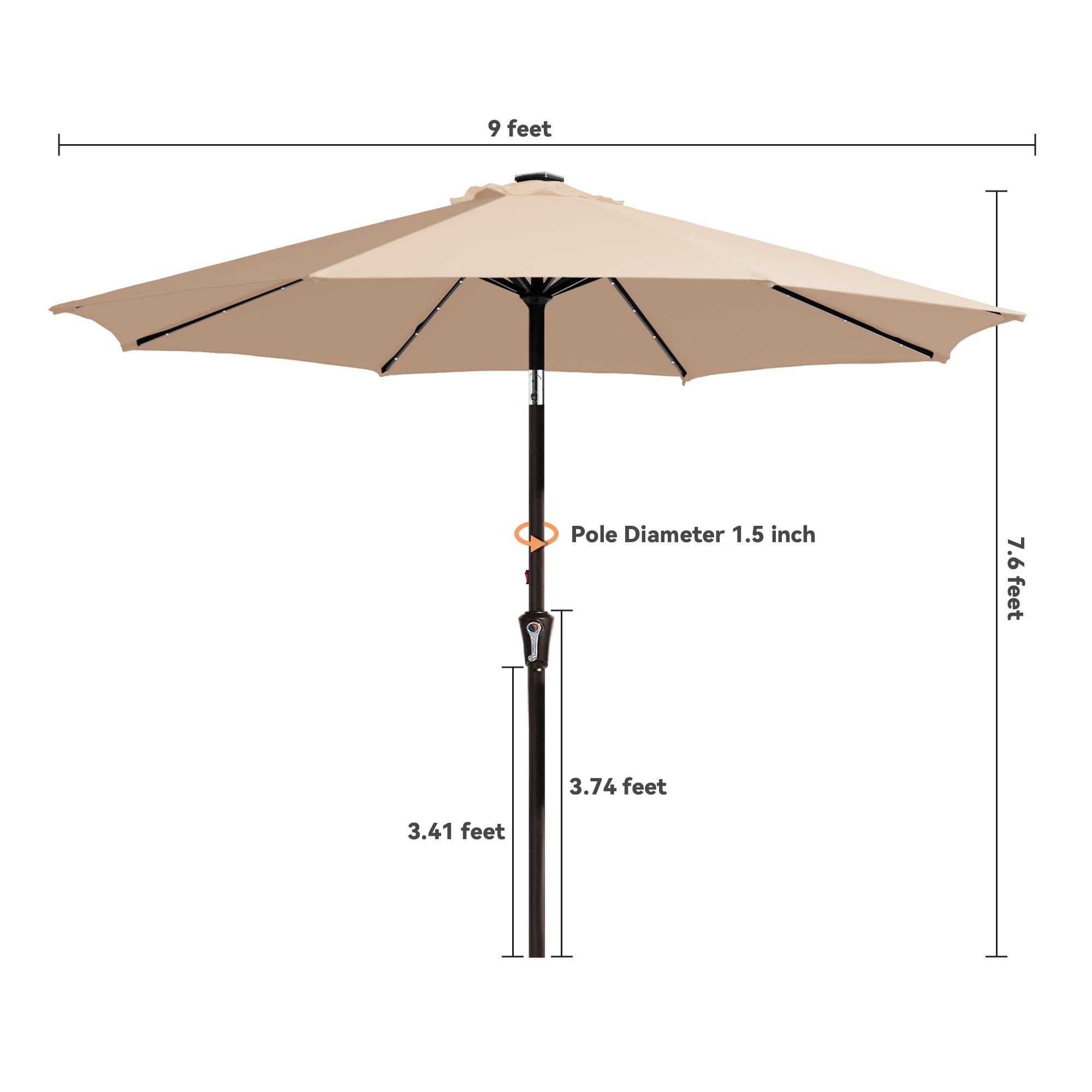 Serwall DZ-9BE-SR Umbrellas-2 - View #3