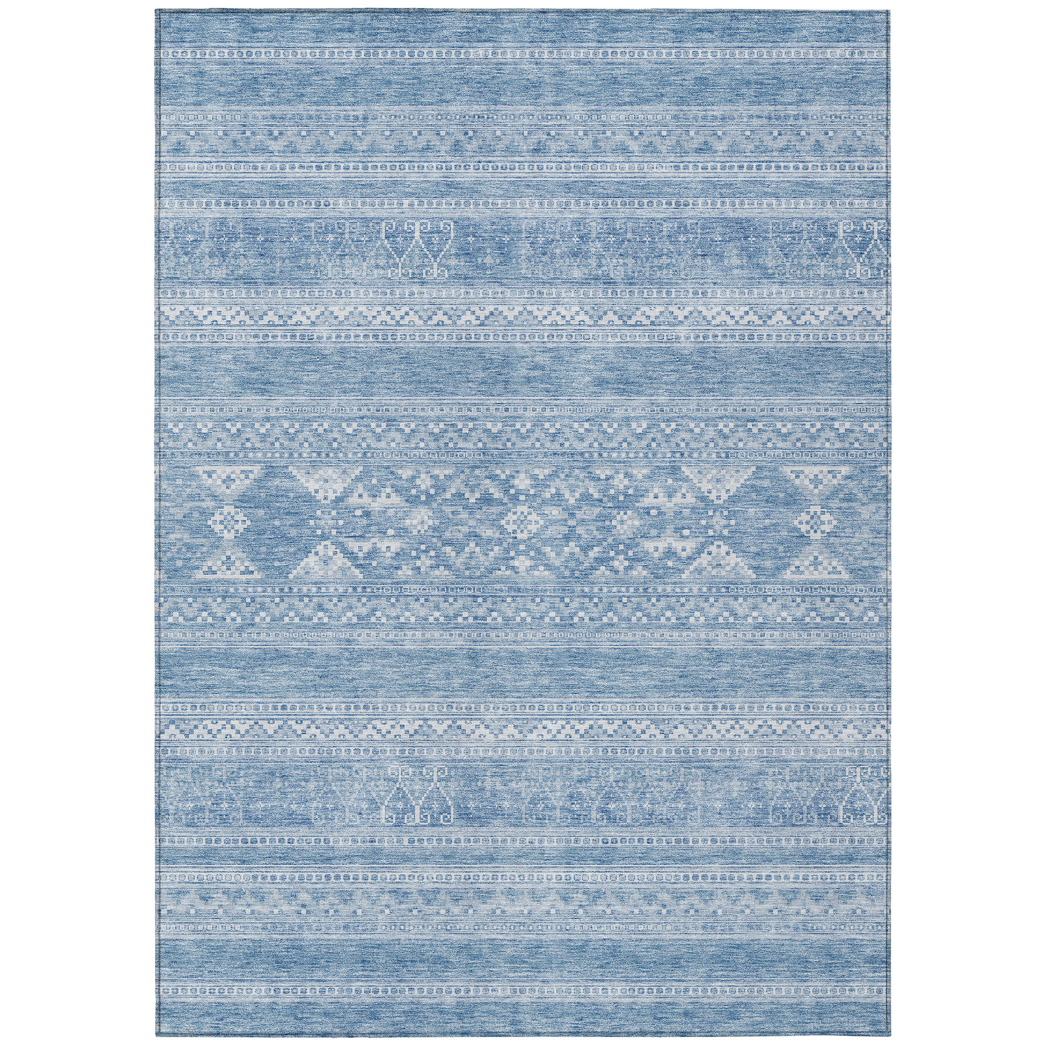 Addison Rugs ACN714SK3X5 Chantille ACN714SK 3 x 5 (ft) Polyester Sky Rectangular Indoor/Outdoor Geometric Machine washable Area rug